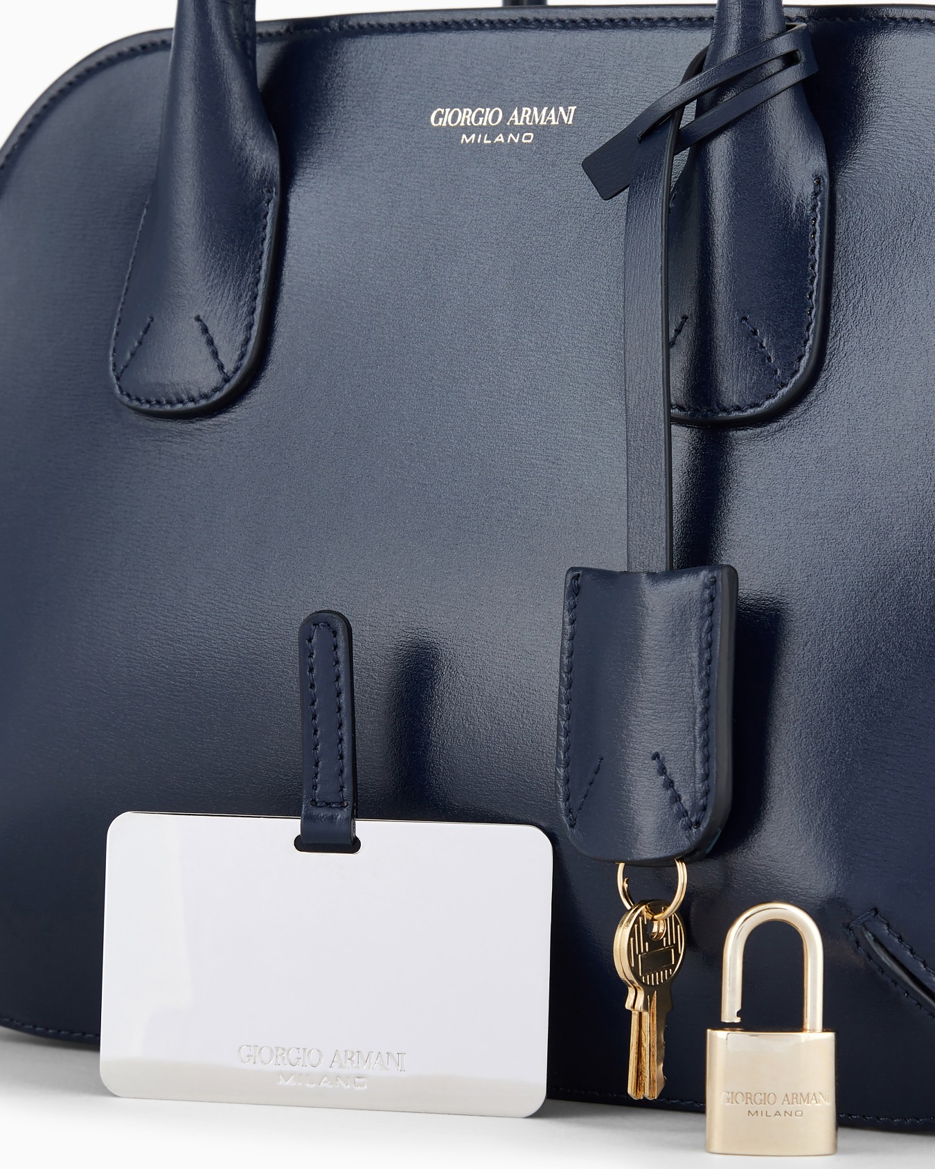 Small palmellato-leather la Prima Boston bag Slide 5
