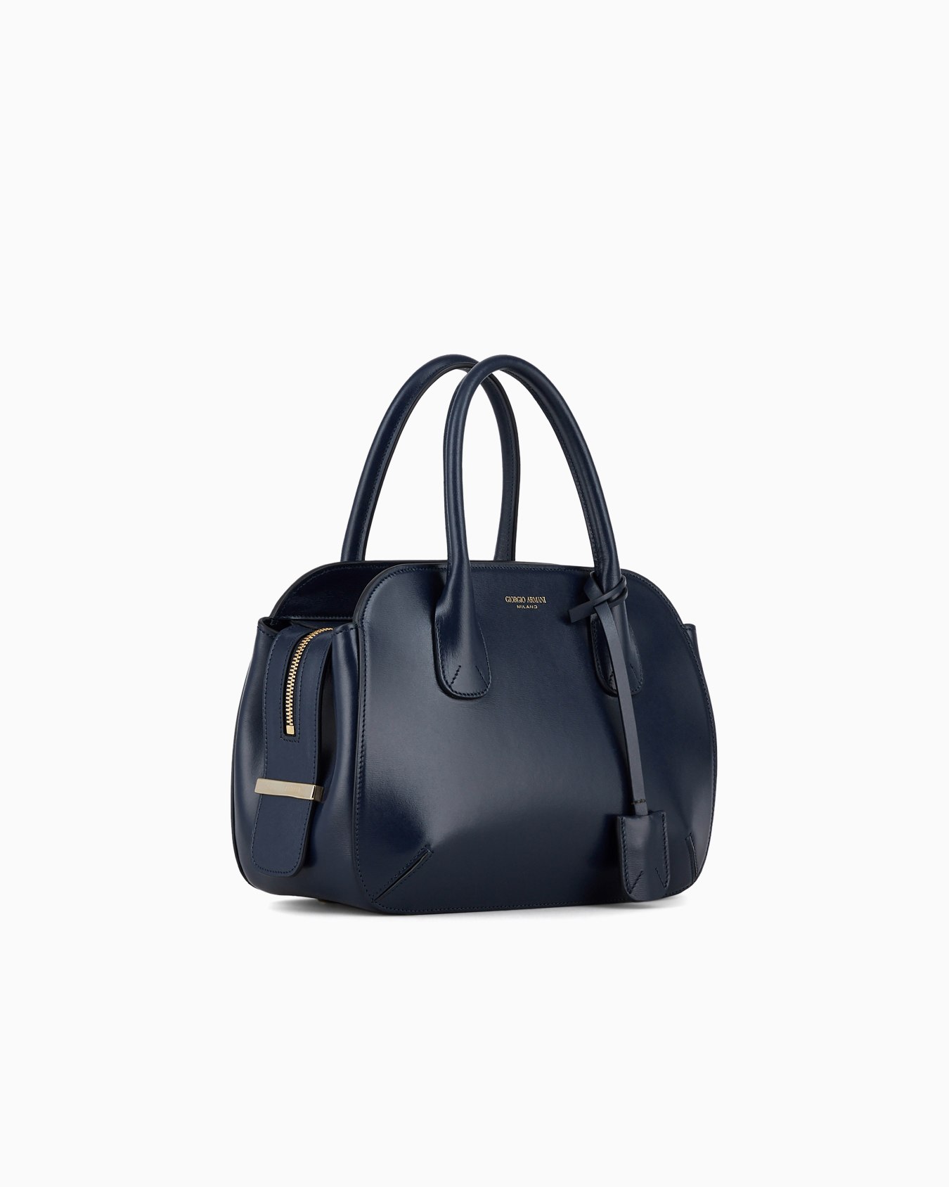 Small palmellato-leather la Prima Boston bag Slide 1