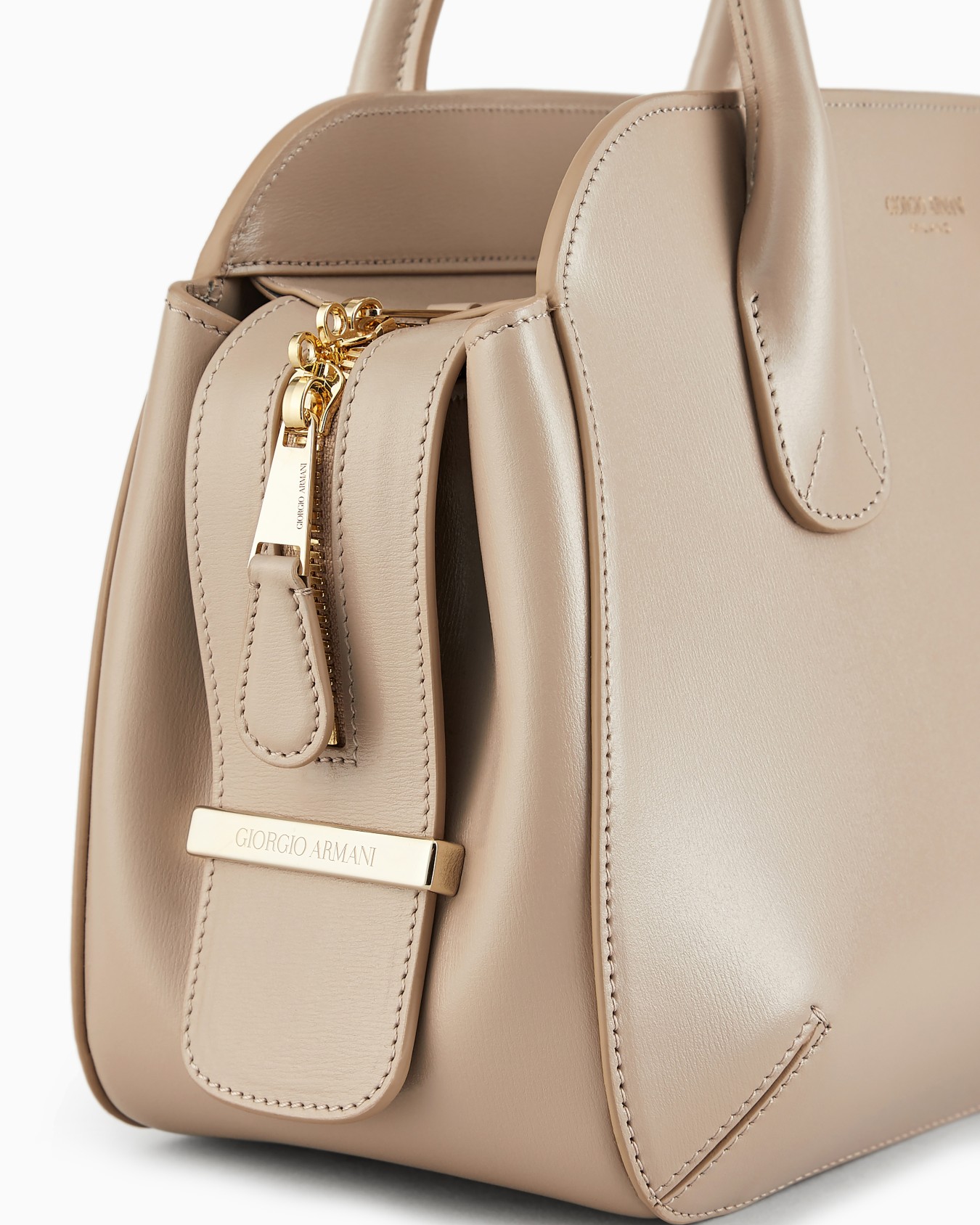 Small palmellato-leather la Prima Boston bag Slide 6