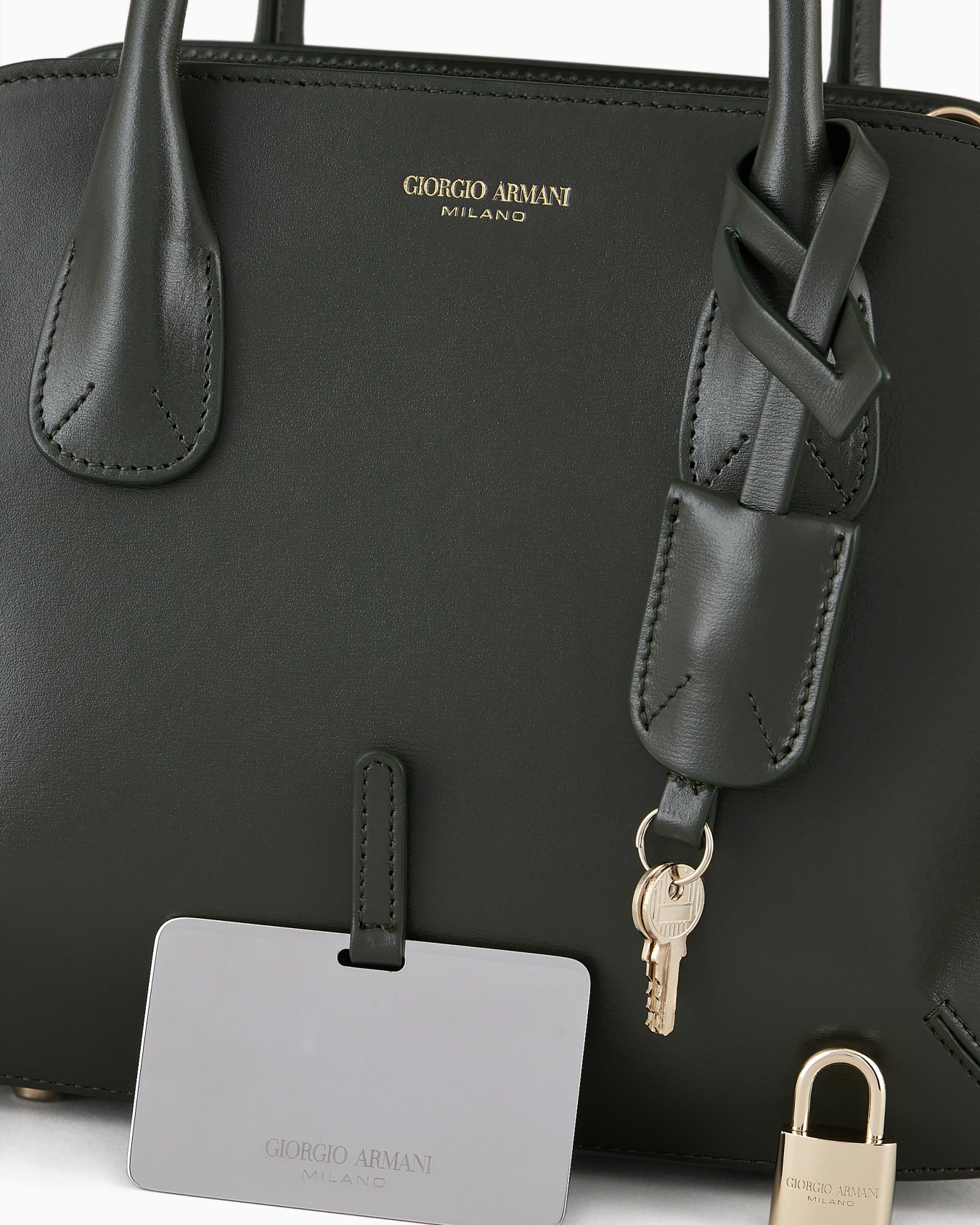 Small palmellato-leather la Prima Boston bag Slide 5