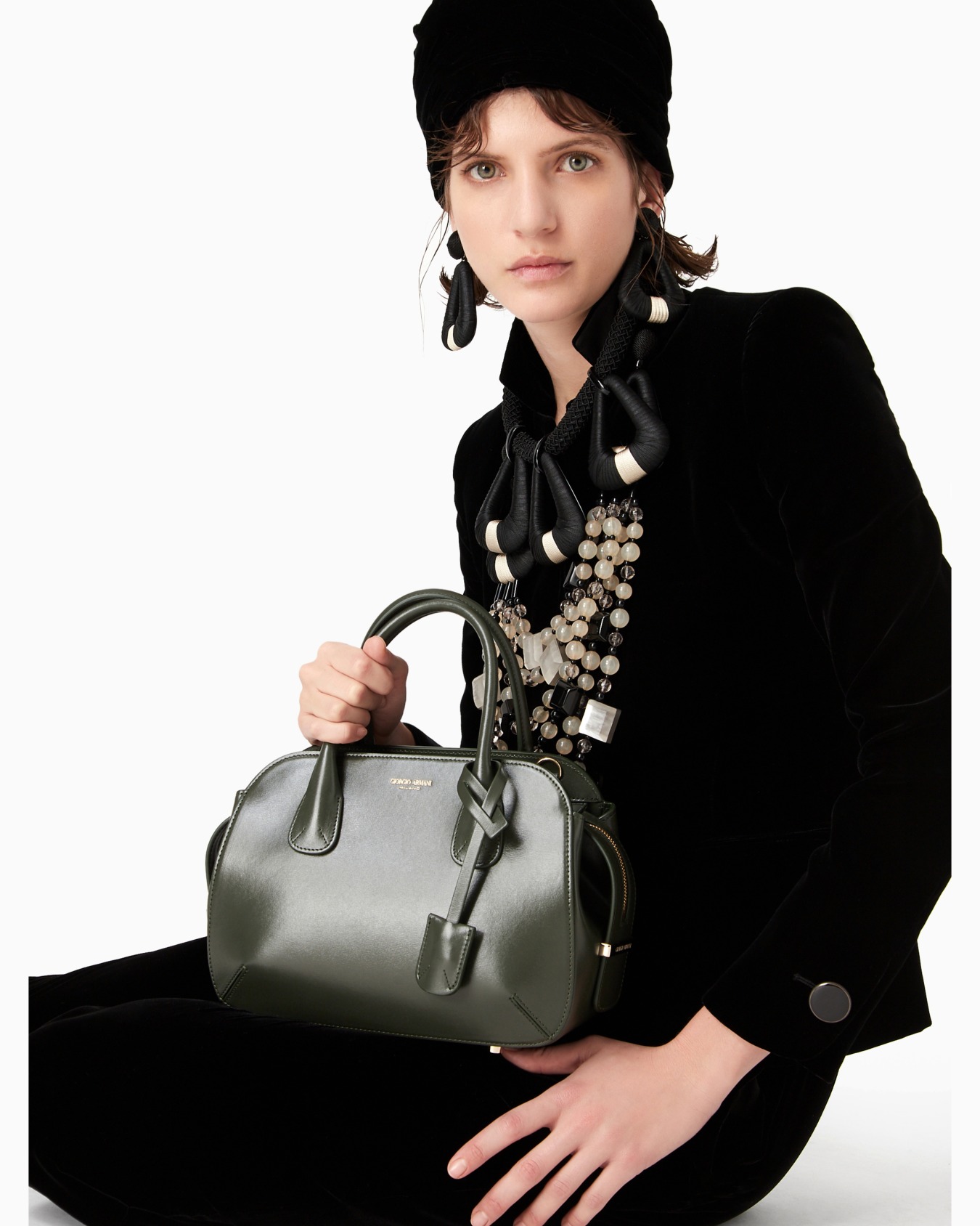 Small palmellato-leather la Prima Boston bag Slide 7