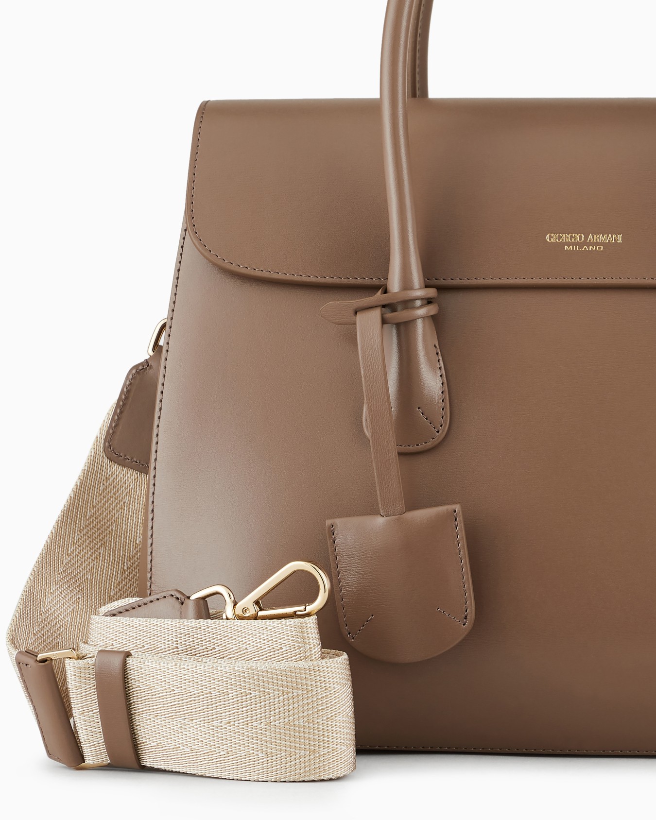 Large palmellato-leather la Prima Boston bag Slide 4