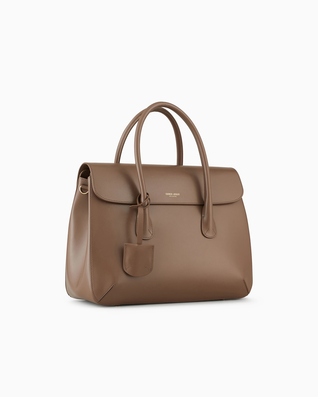 Large palmellato-leather la Prima Boston bag Slide 1