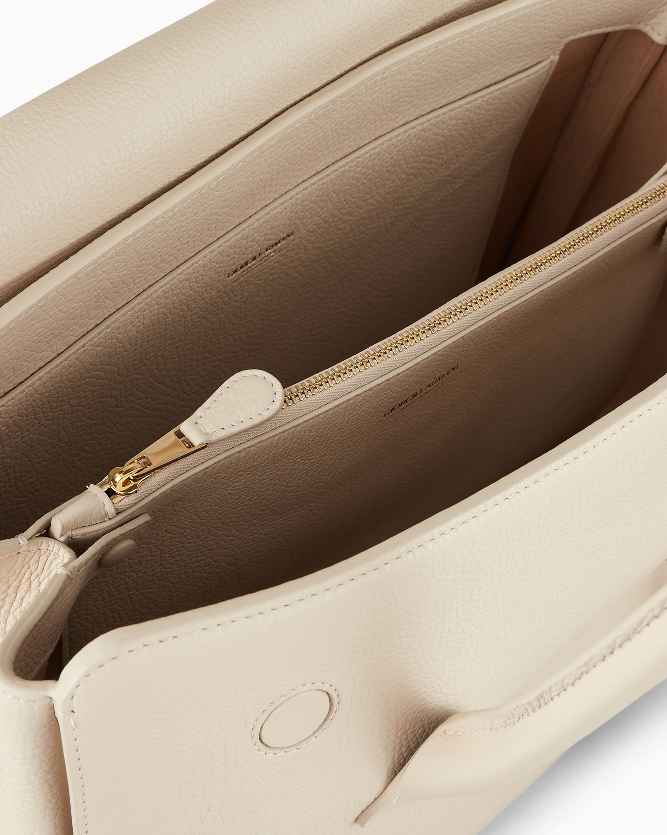 Bauletto orizzontale grande la Prima in pelle granata Slide 3