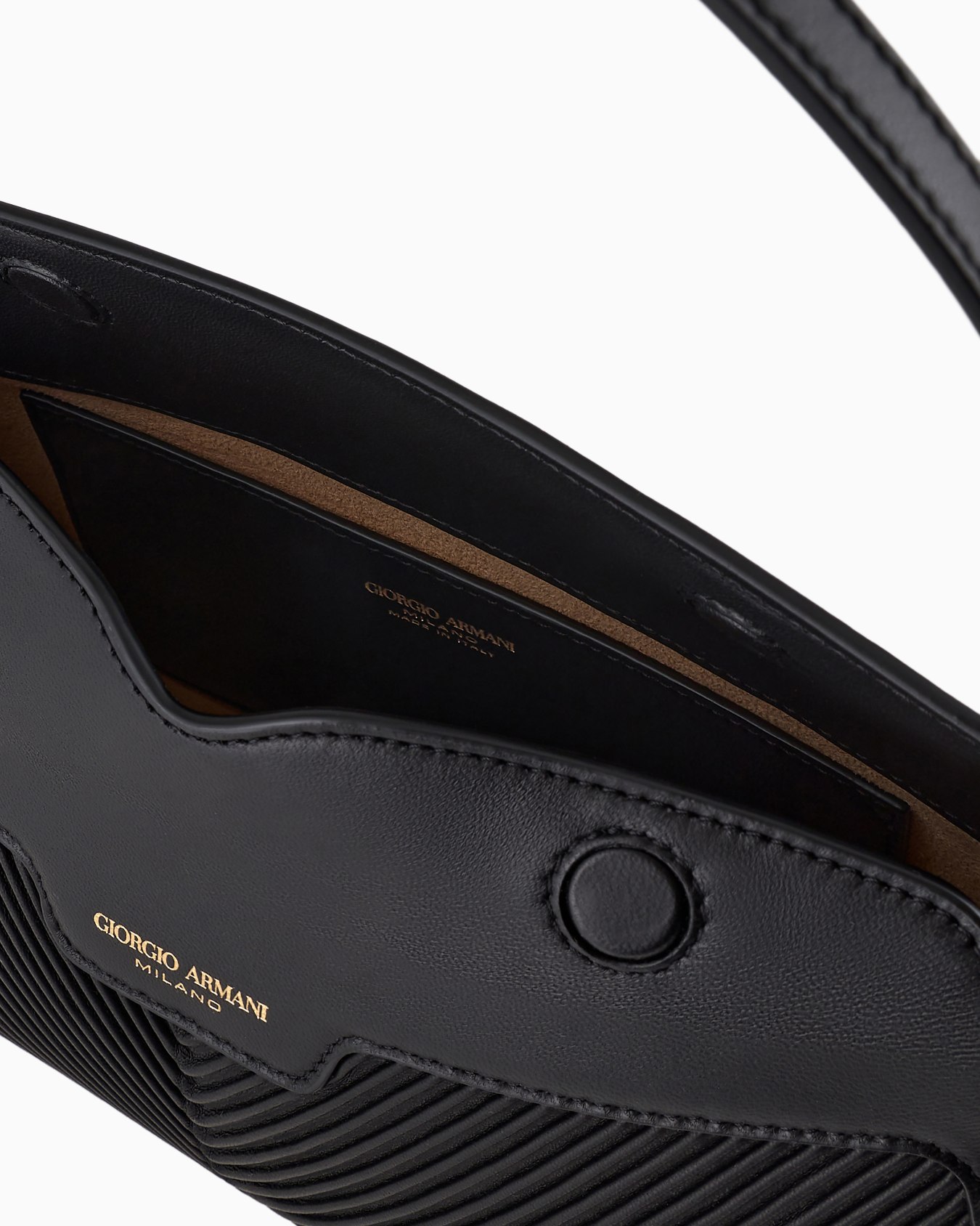 La Prima baguette bag in pleated nappa leather Slide 3
