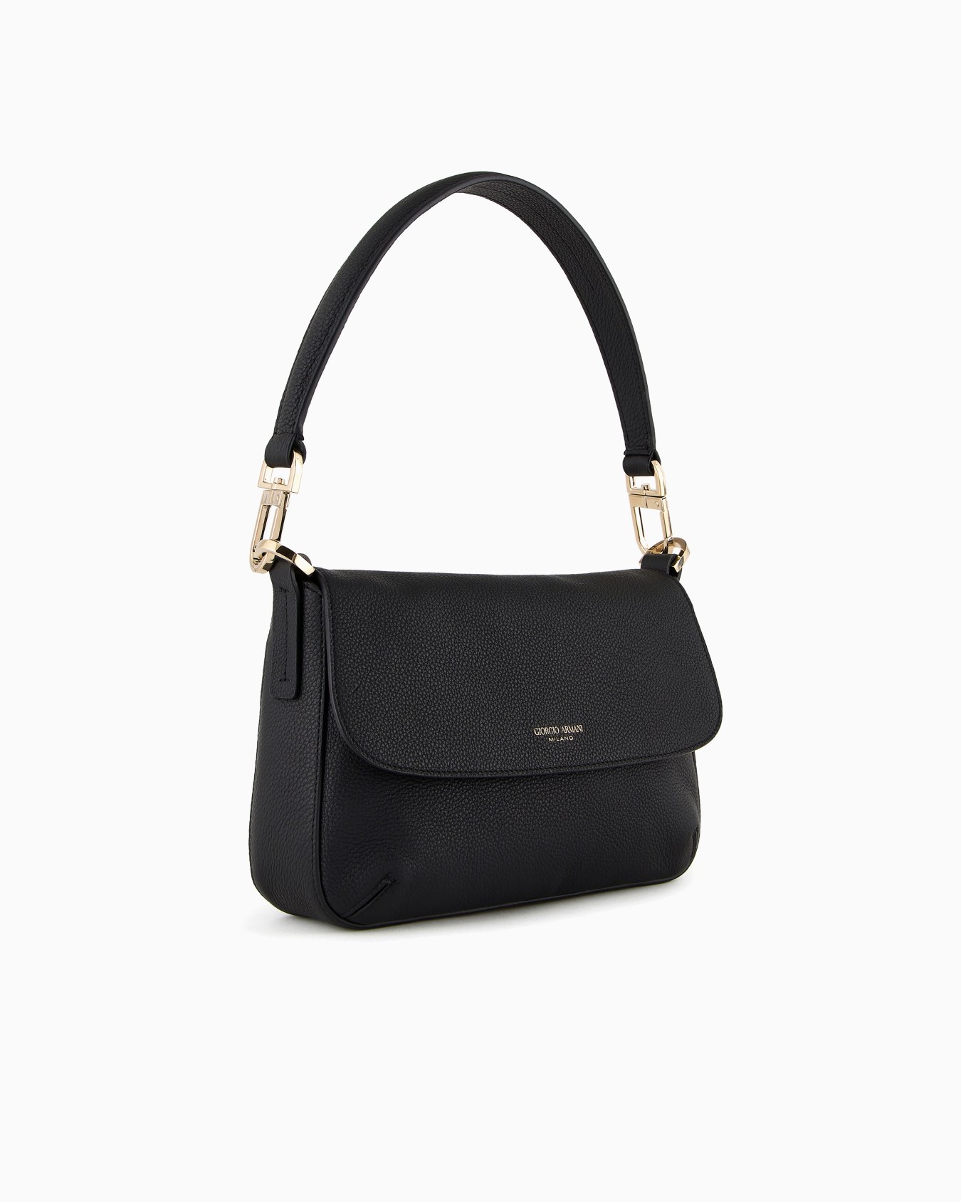 Small la Prima Soft bag in pebbled leather Slide 1