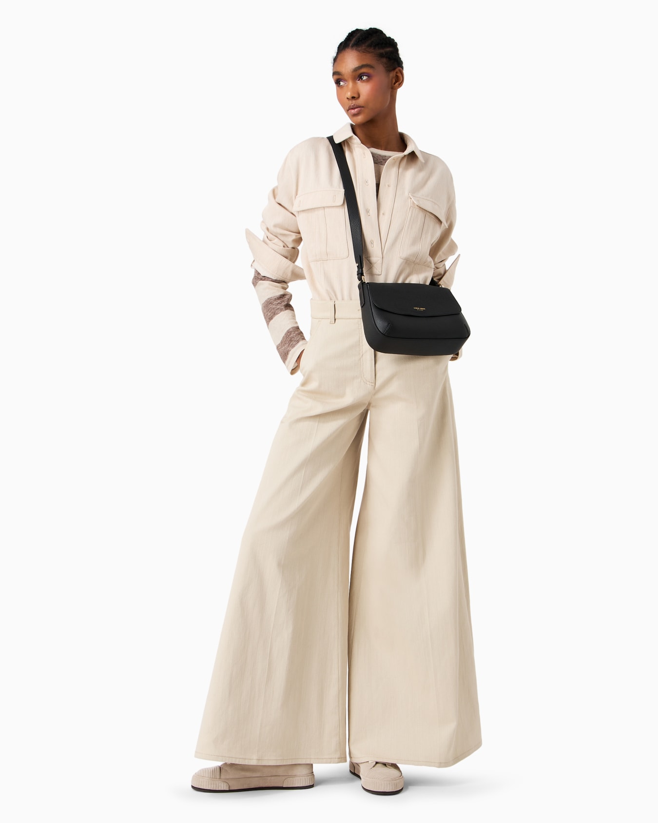 Small la Prima Soft bag in pebbled leather Slide 5