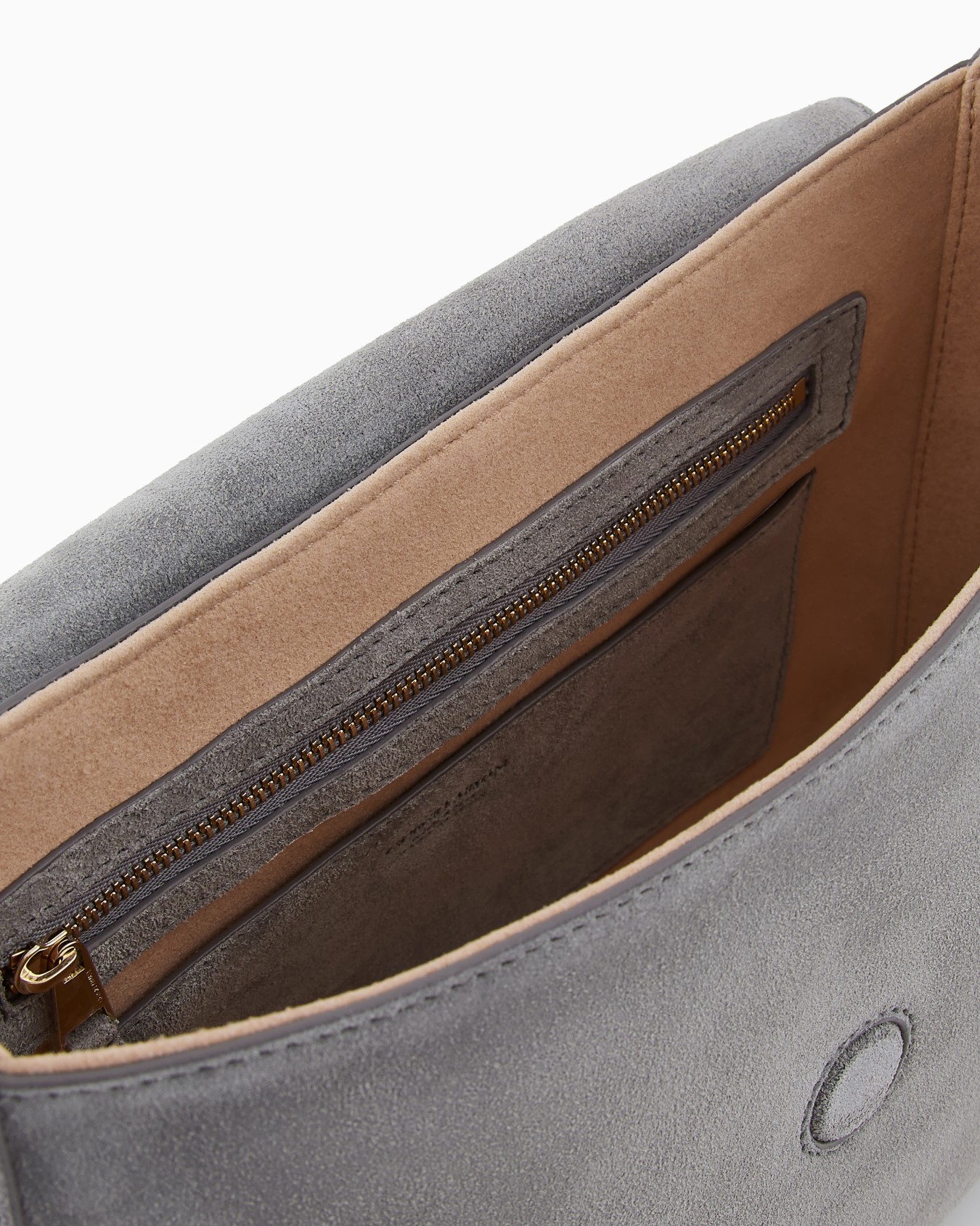 ASV medium la Prima Soft bag in suede Slide 3