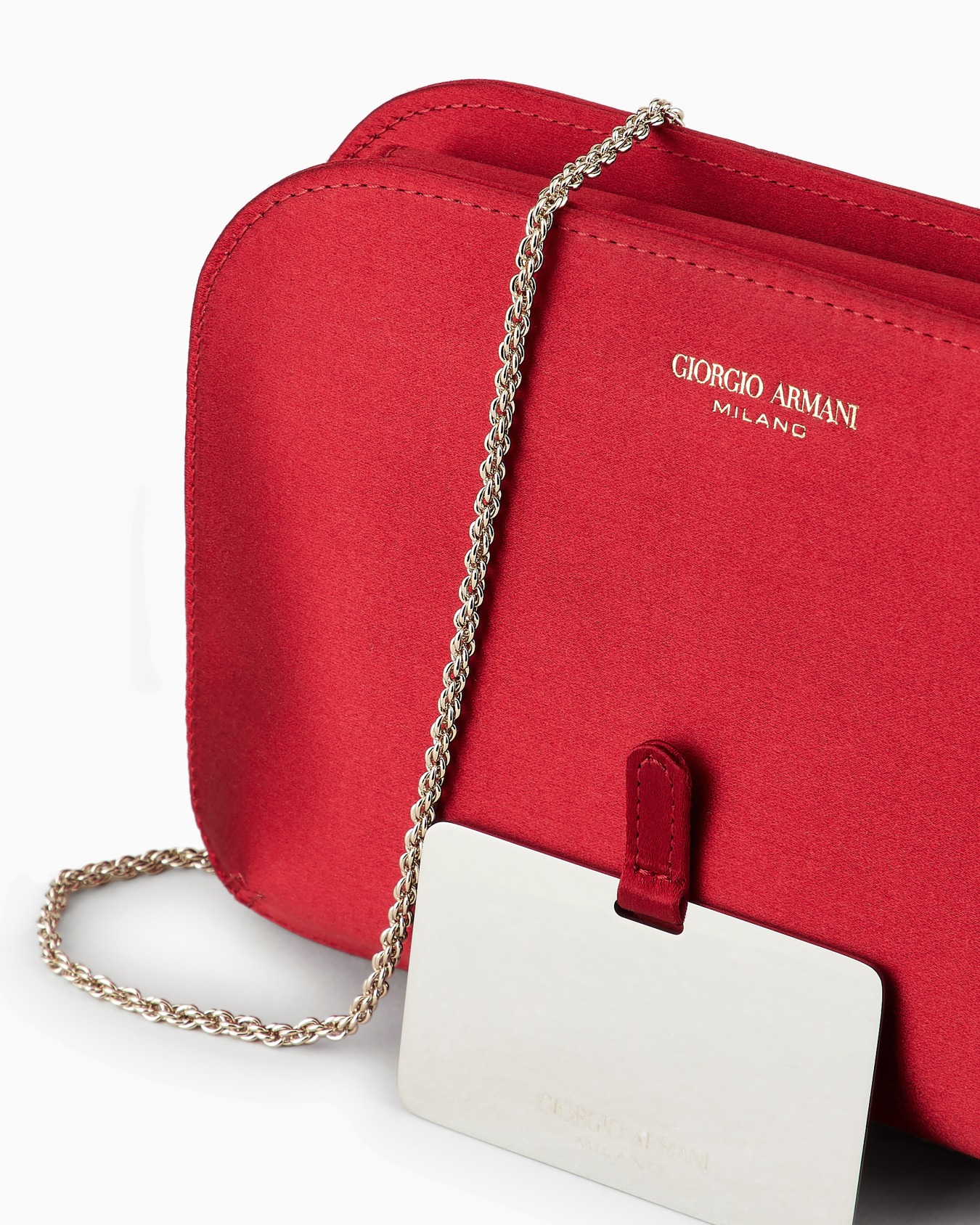 Satin la Prima clutch bag Slide 4