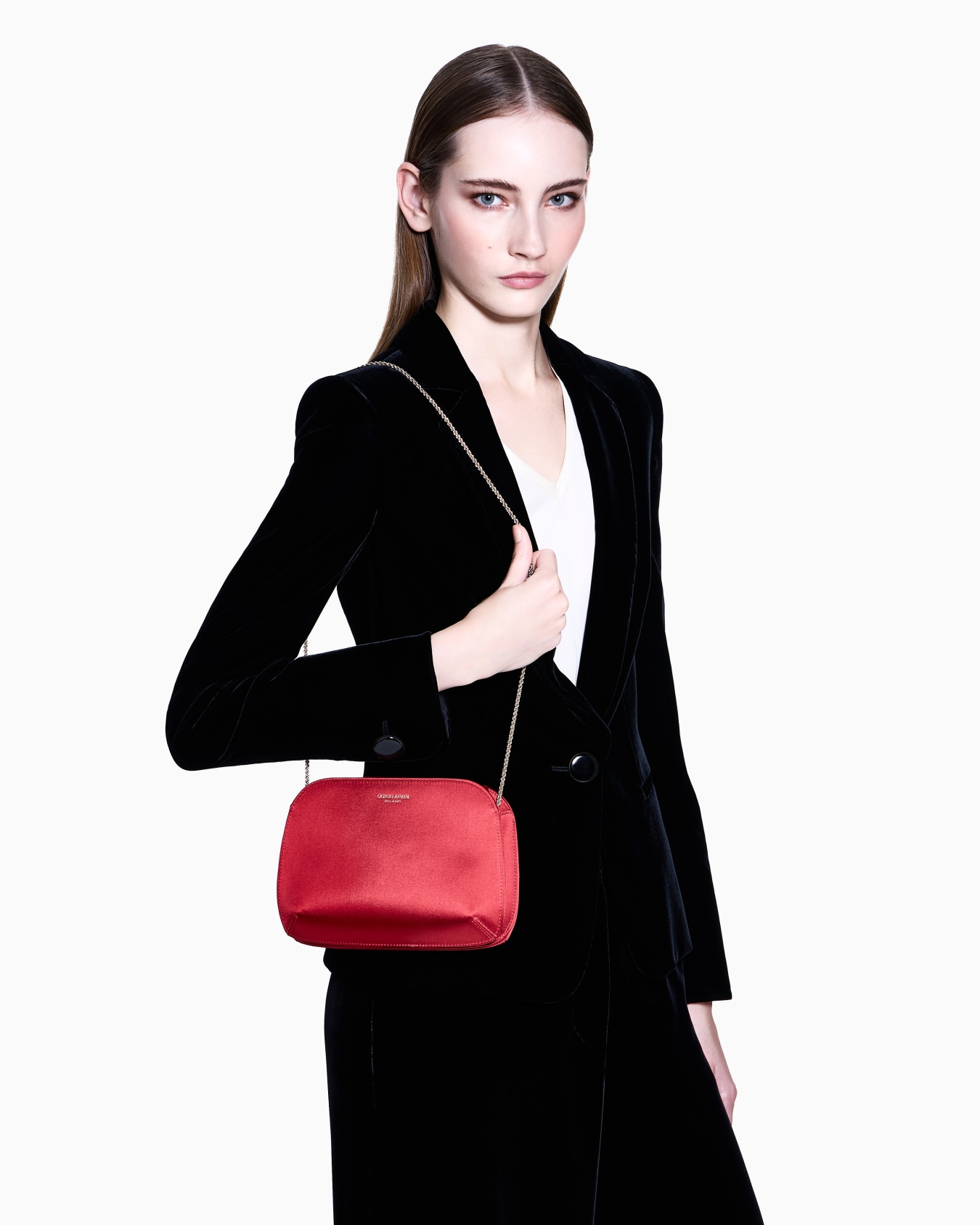 Satin la Prima clutch bag Slide 7