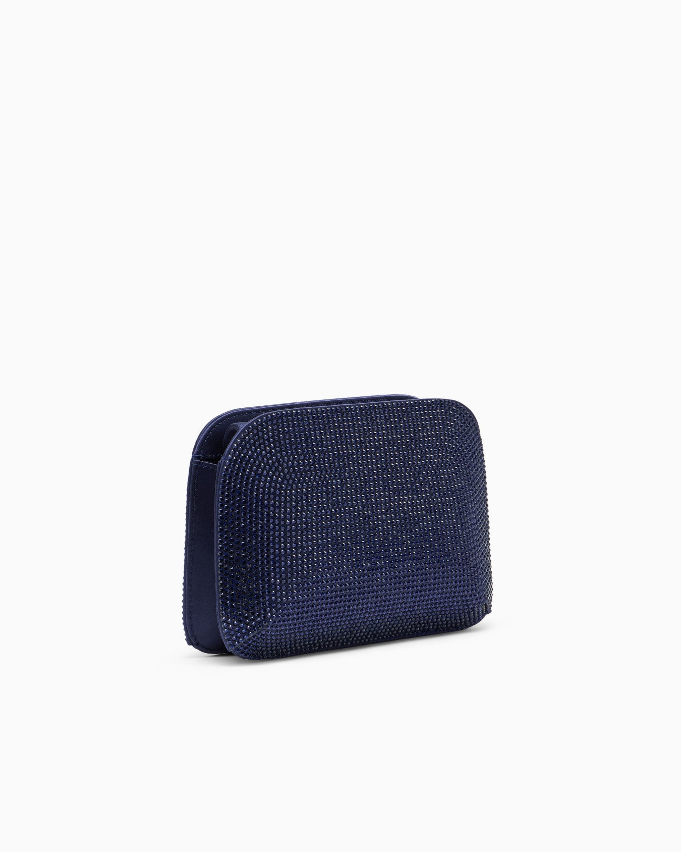 La Prima satin and rhinestone clutch bag Slide 1