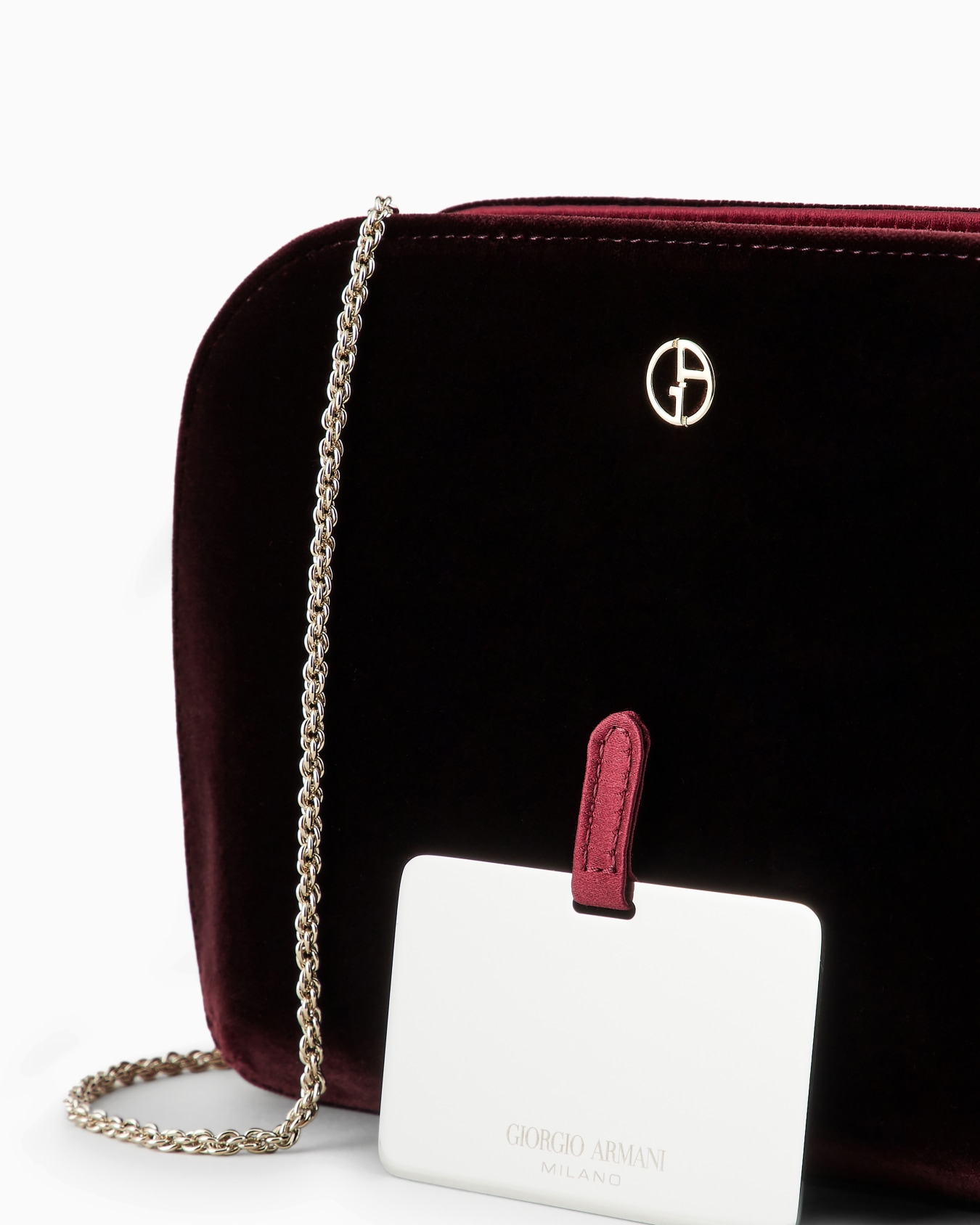 Clutch la Prima in velluto e raso Slide 4