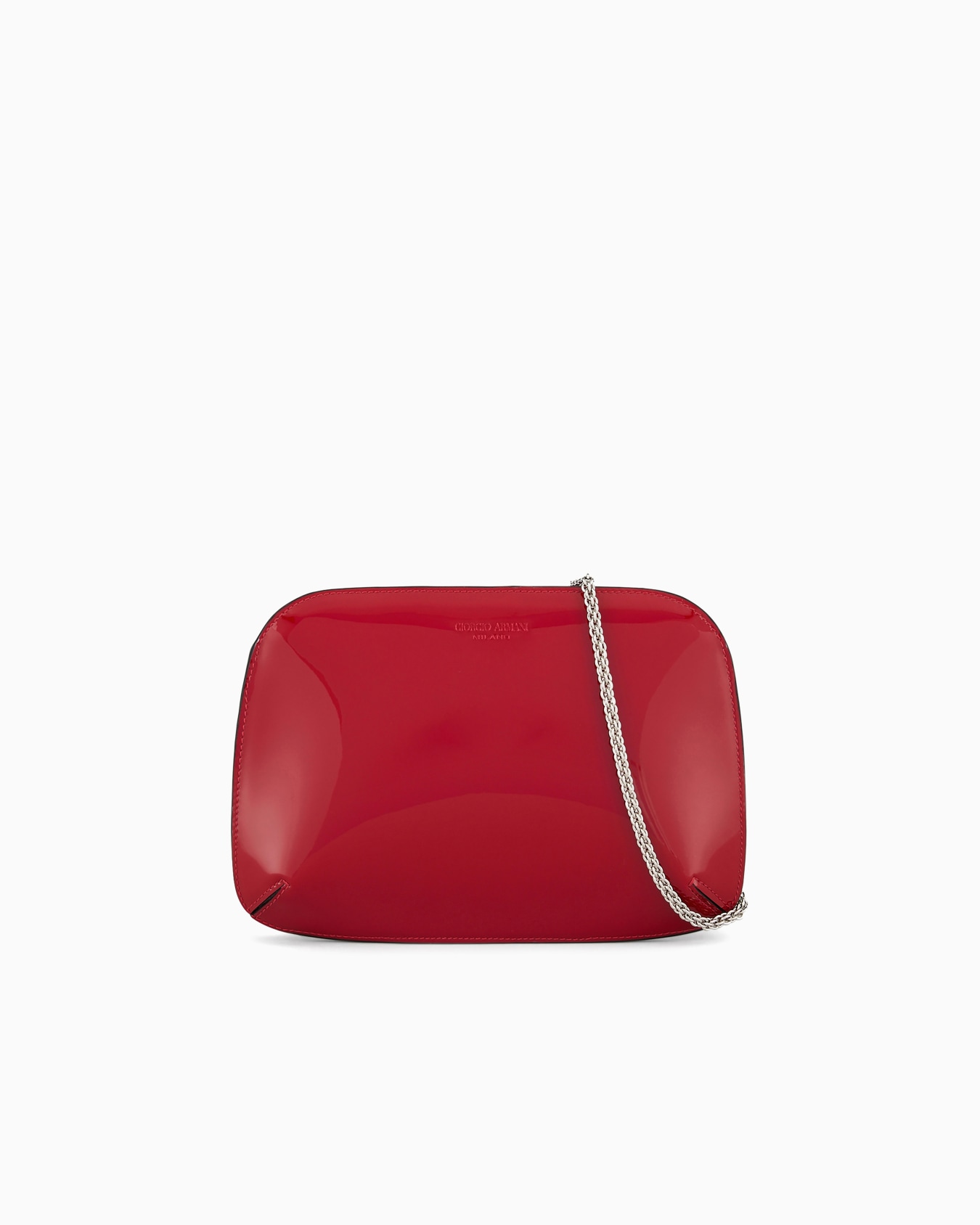 La Prima clutch bag in patent leather Slide 0
