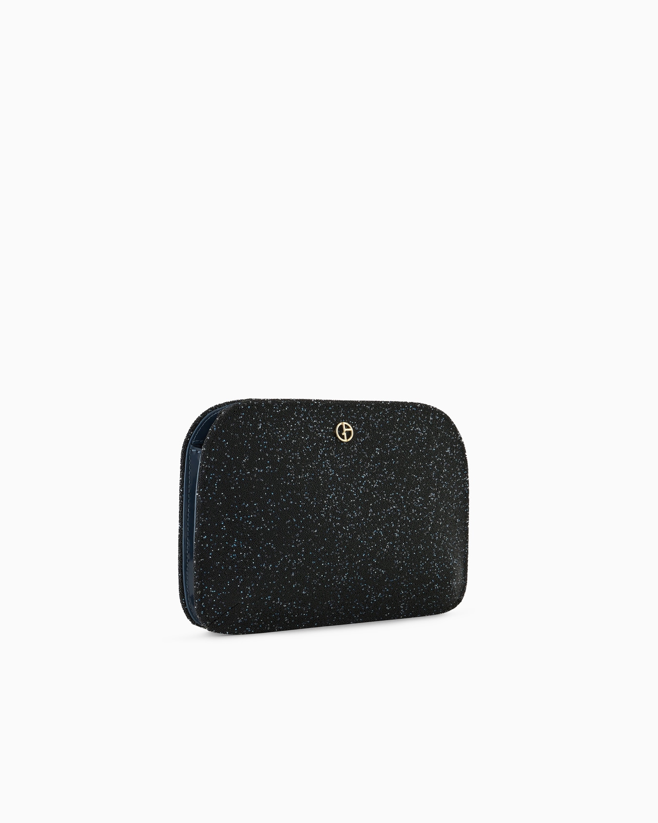 Pochette La Prima en cuir verni et strass Diapositive 1