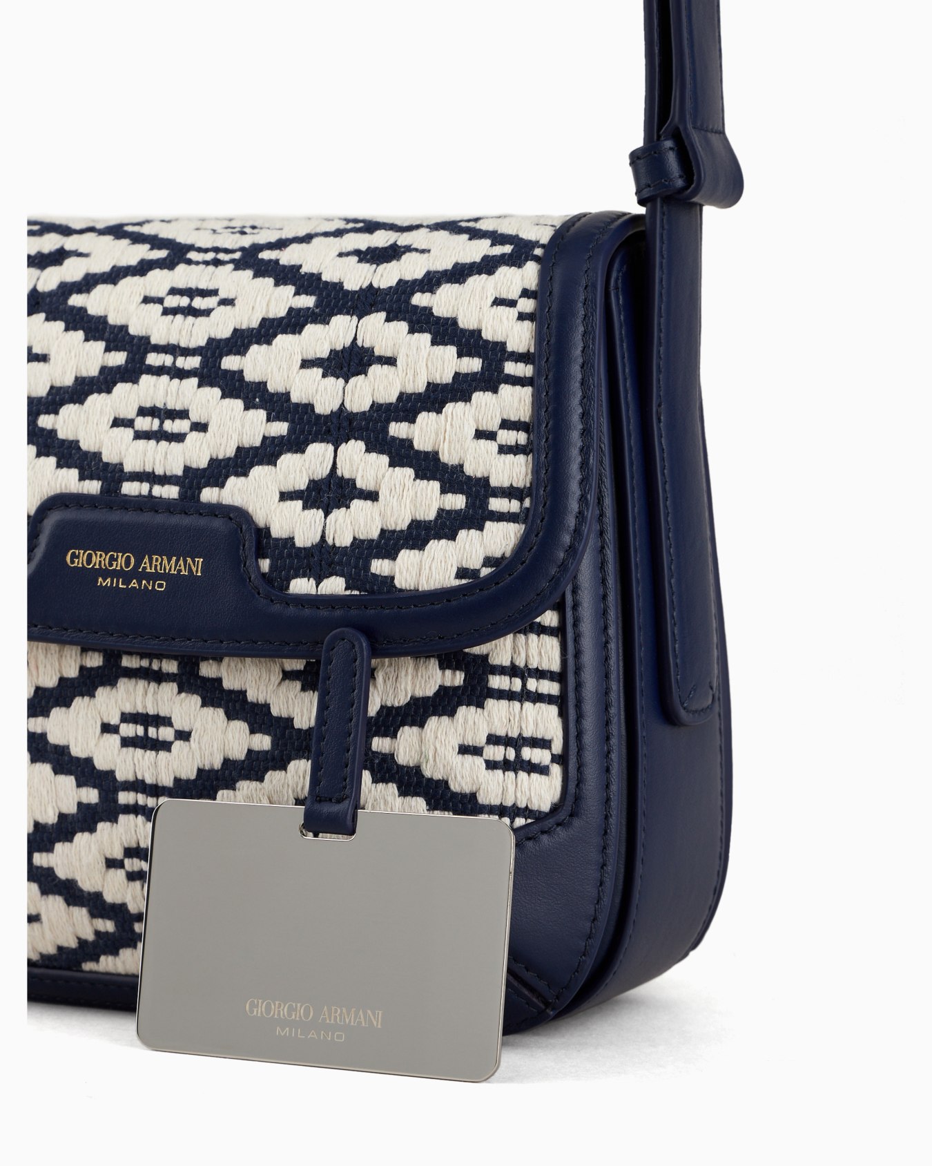 Borsa la Prima in passamaneria intrecciata e pelle Slide 4