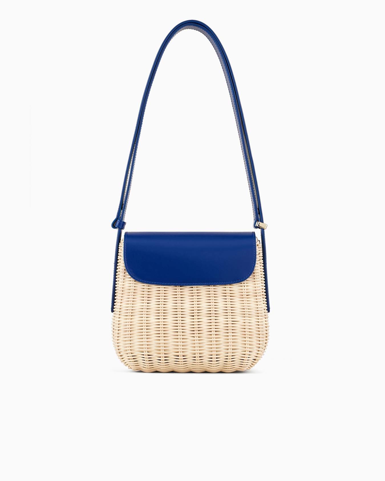 Borsa la Prima in midollino e pelle Slide 2