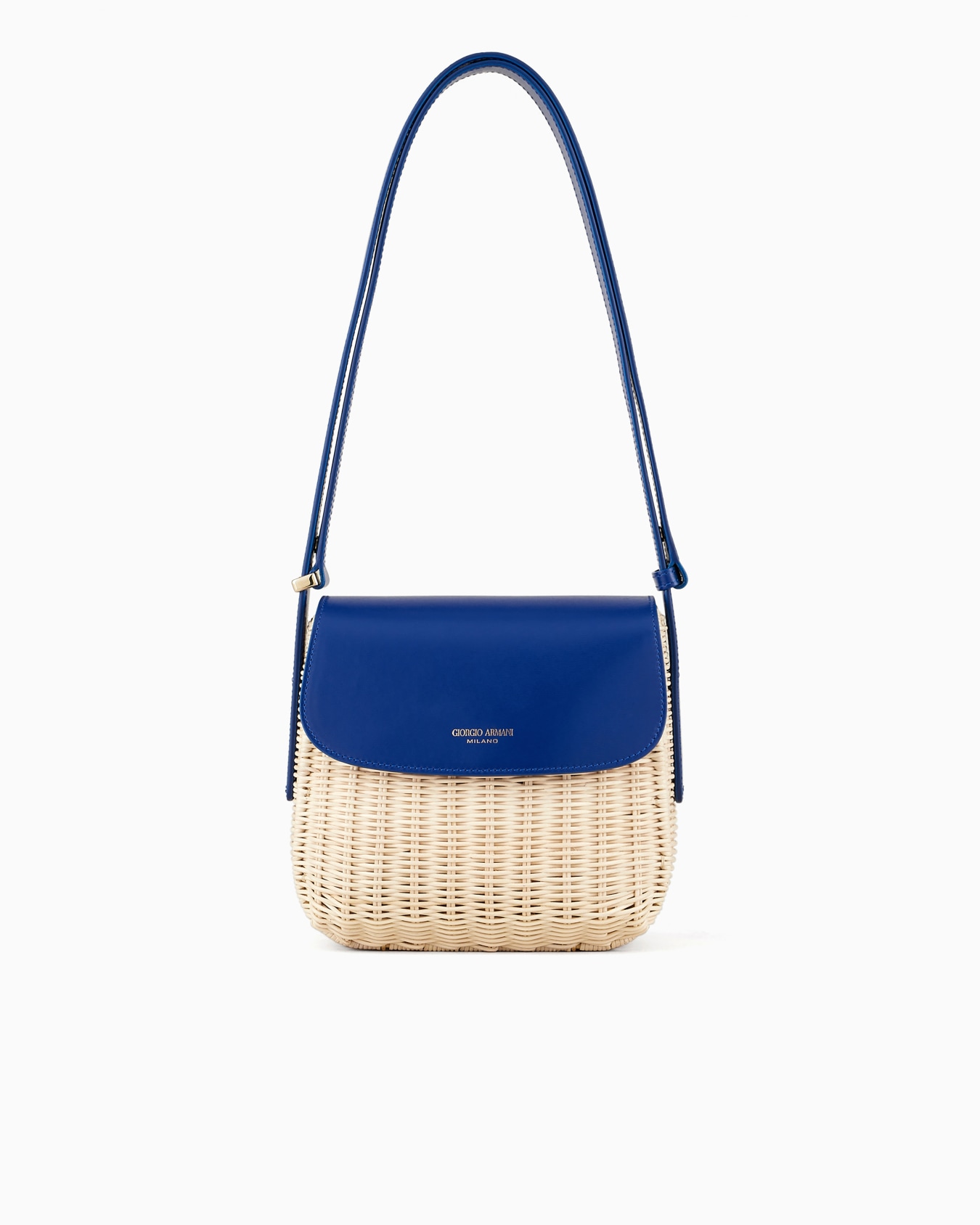 Borsa la Prima in midollino e pelle Slide 0