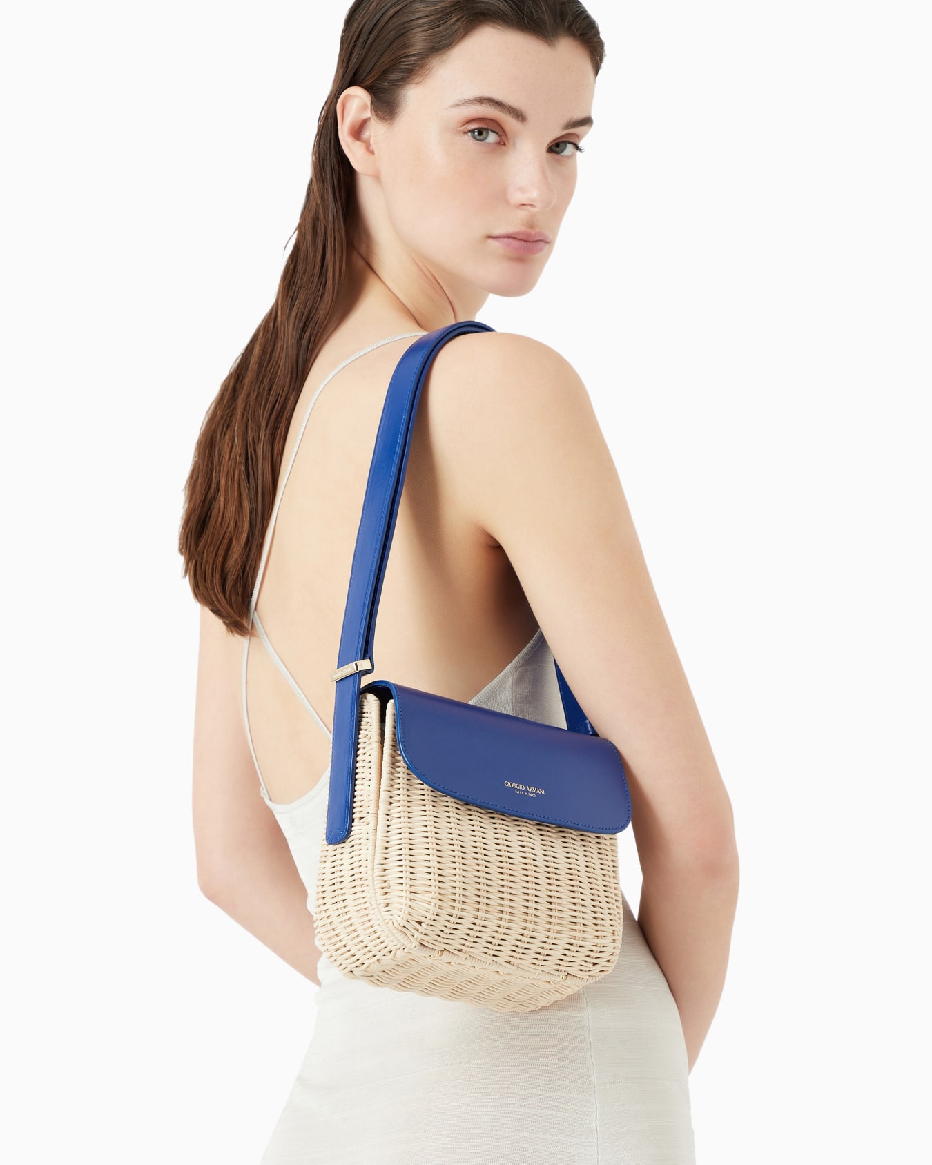 Borsa la Prima in midollino e pelle Slide 5