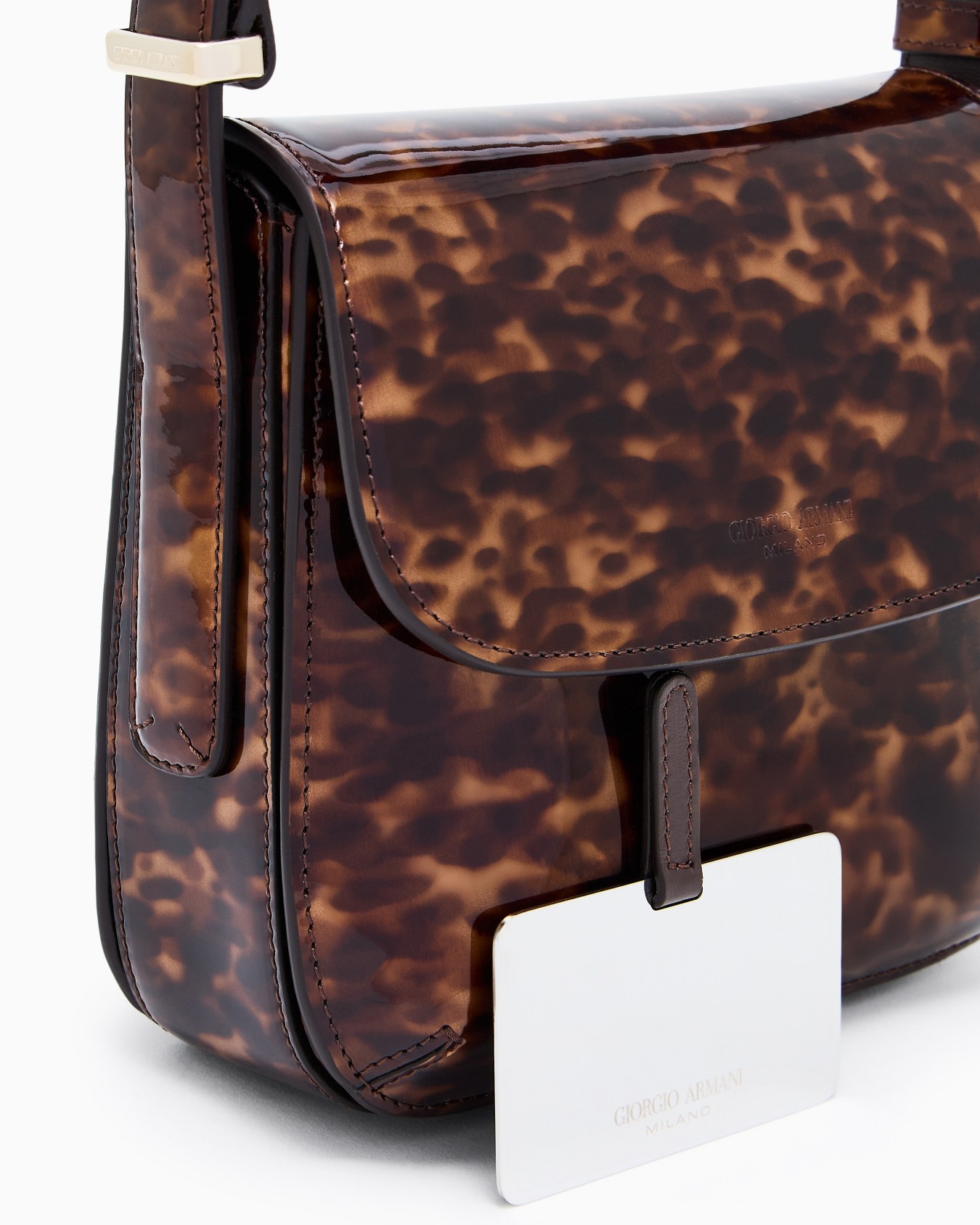 La Prima bag in tortoiseshell patent leather Slide 4