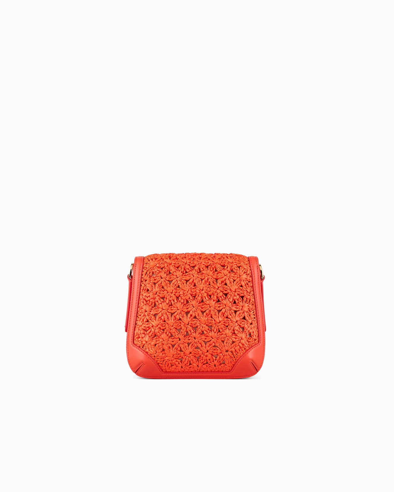 La Prima shoulder bag in plaited raffia and leather Slide 2