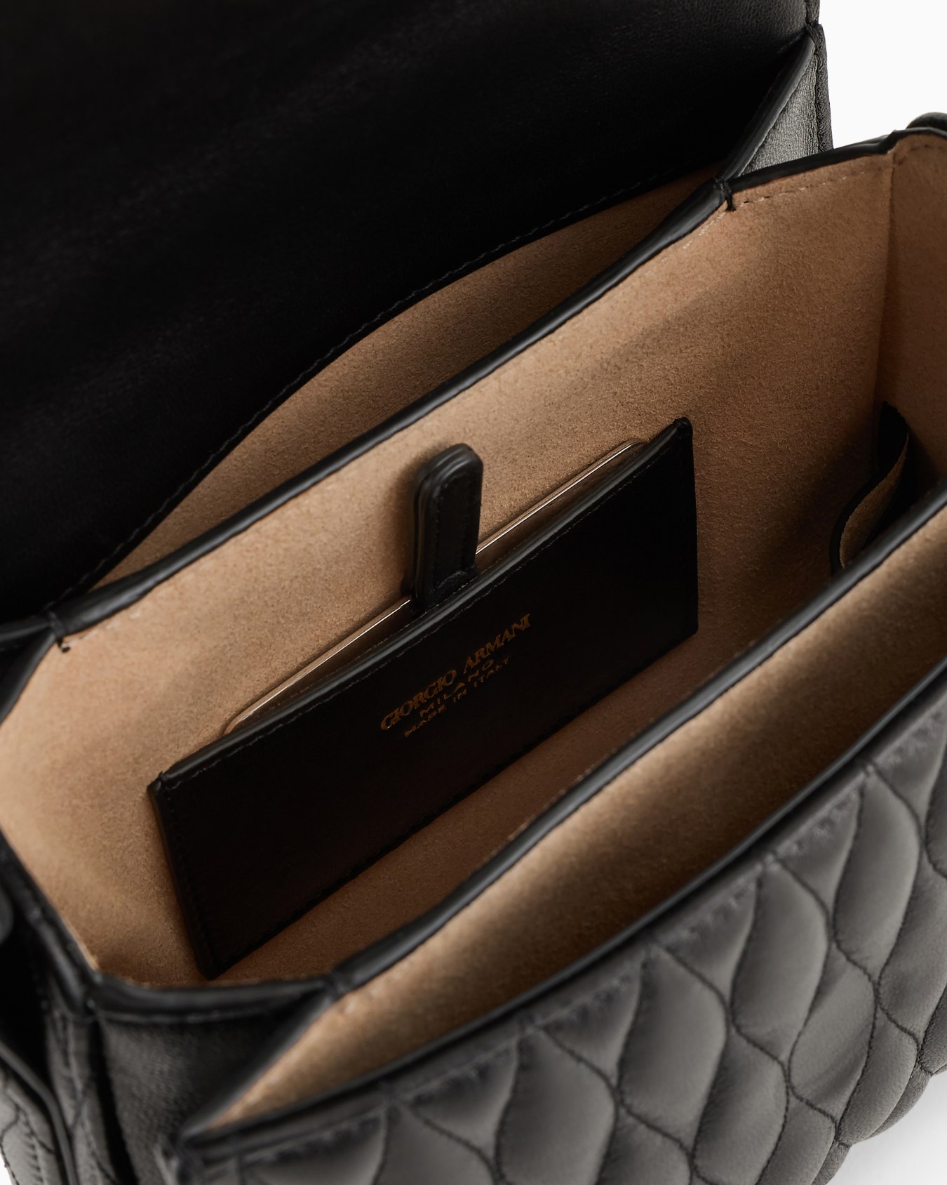 Tasche la Prima aus gestepptem Nappaleder mit Wellenmuster Folie 3