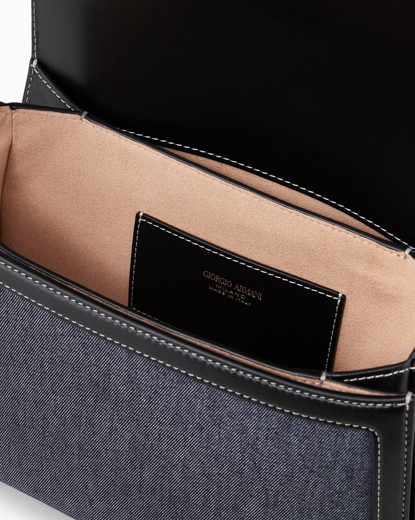 스몰 패브릭 및 가죽 La Prima 숄더 백 슬라이드 3