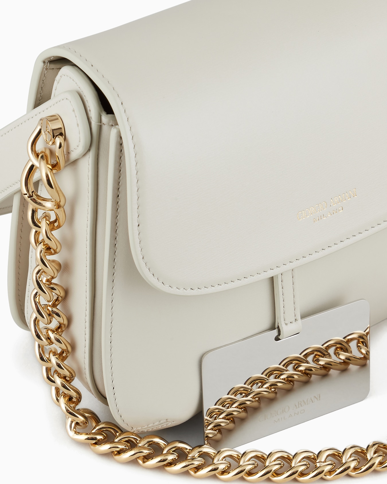 La Prima bag in palmellato leather with a chain strap Slide 4