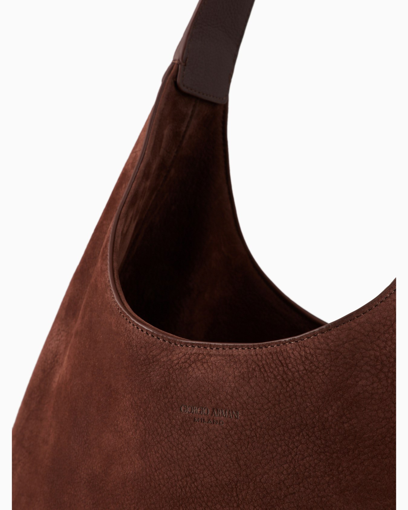 Hobo bag la Prima in suede leather Slide 4