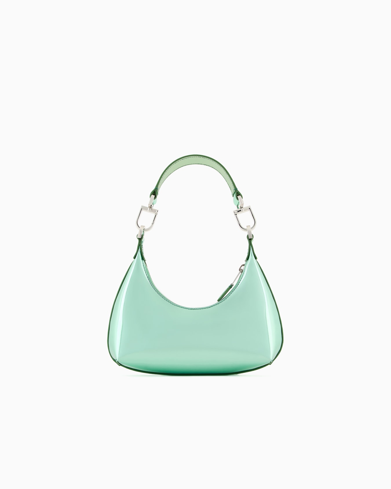 Lamé-leather la Prima mini hobo bag Slide 2
