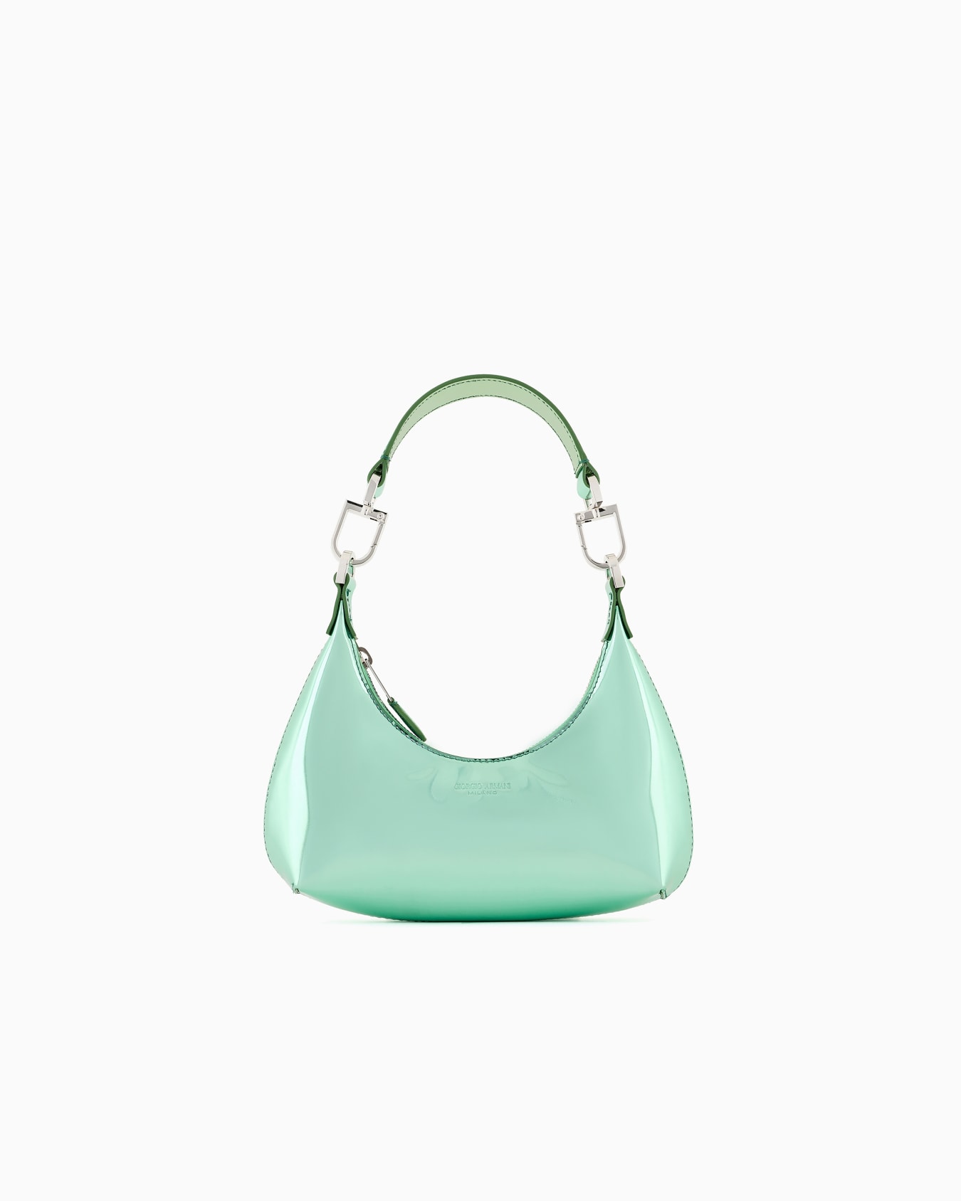 Lamé-leather la Prima mini hobo bag Slide 0