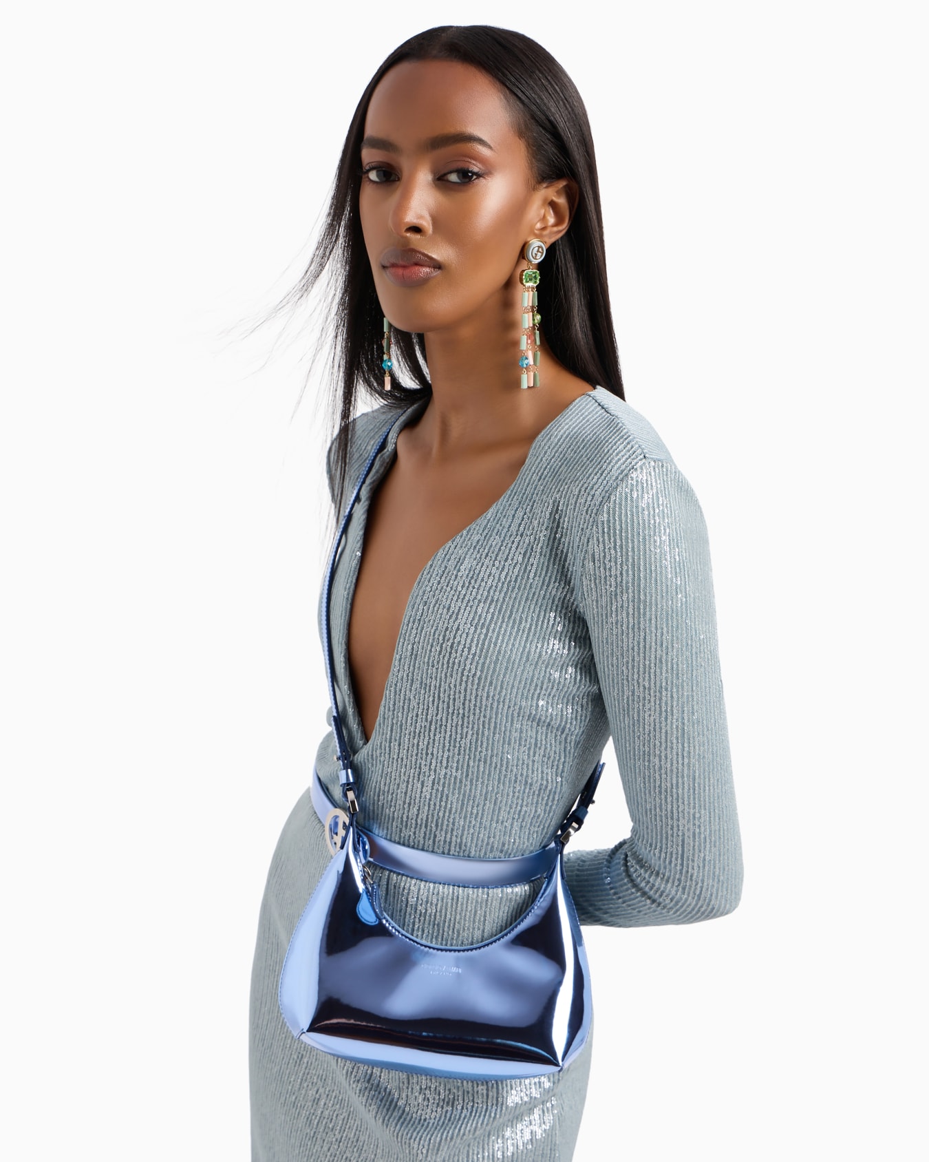 Hobo Bag la Prima im Mini-Format aus laminiertem Leder Folie 6