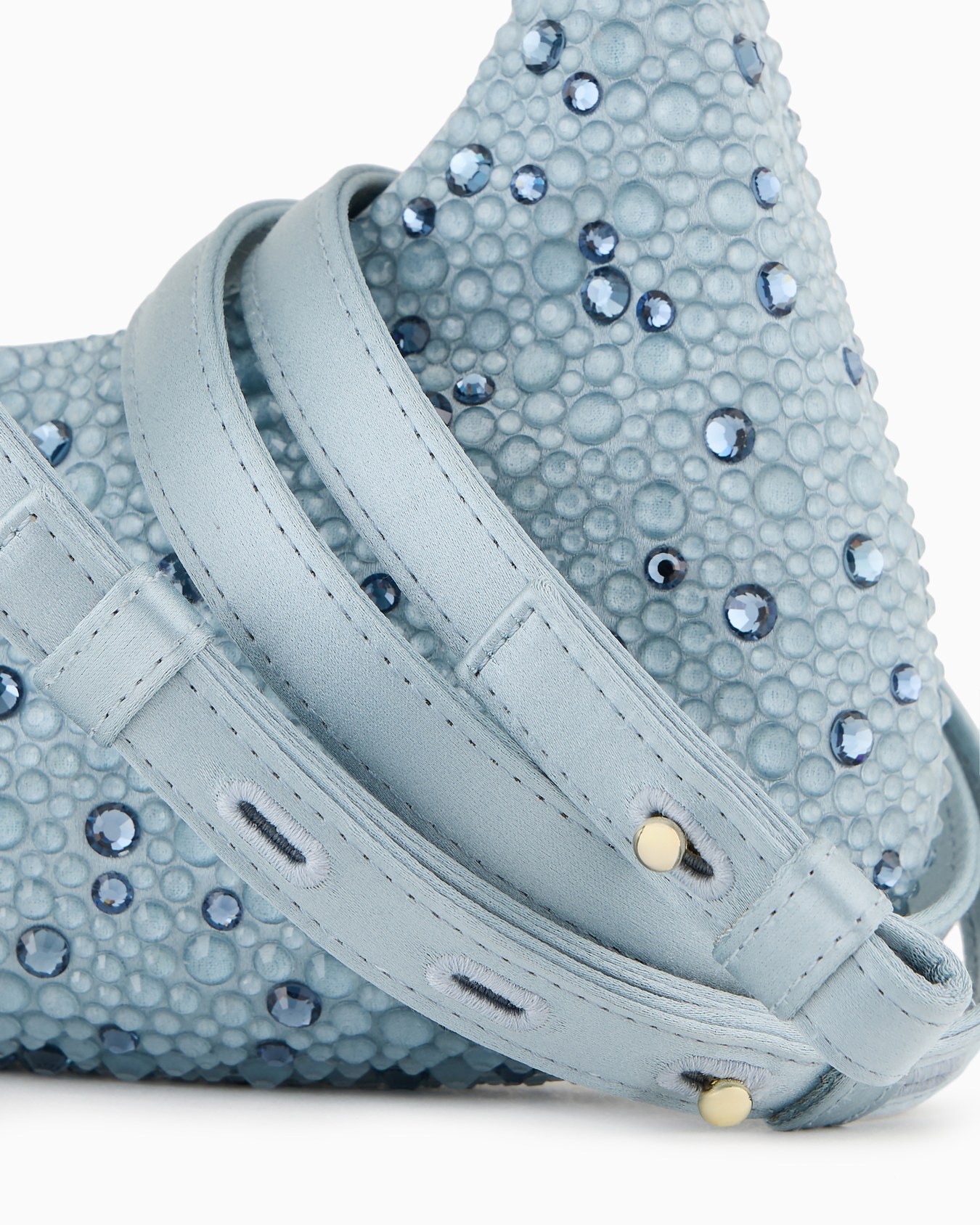 La Prima satin and rhinestone mini hobo bag Slide 4