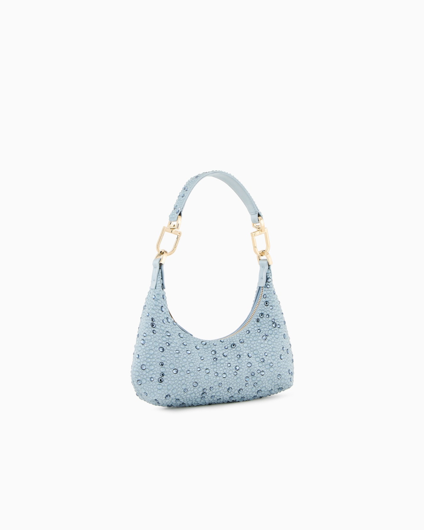La Prima satin and rhinestone mini hobo bag Slide 1