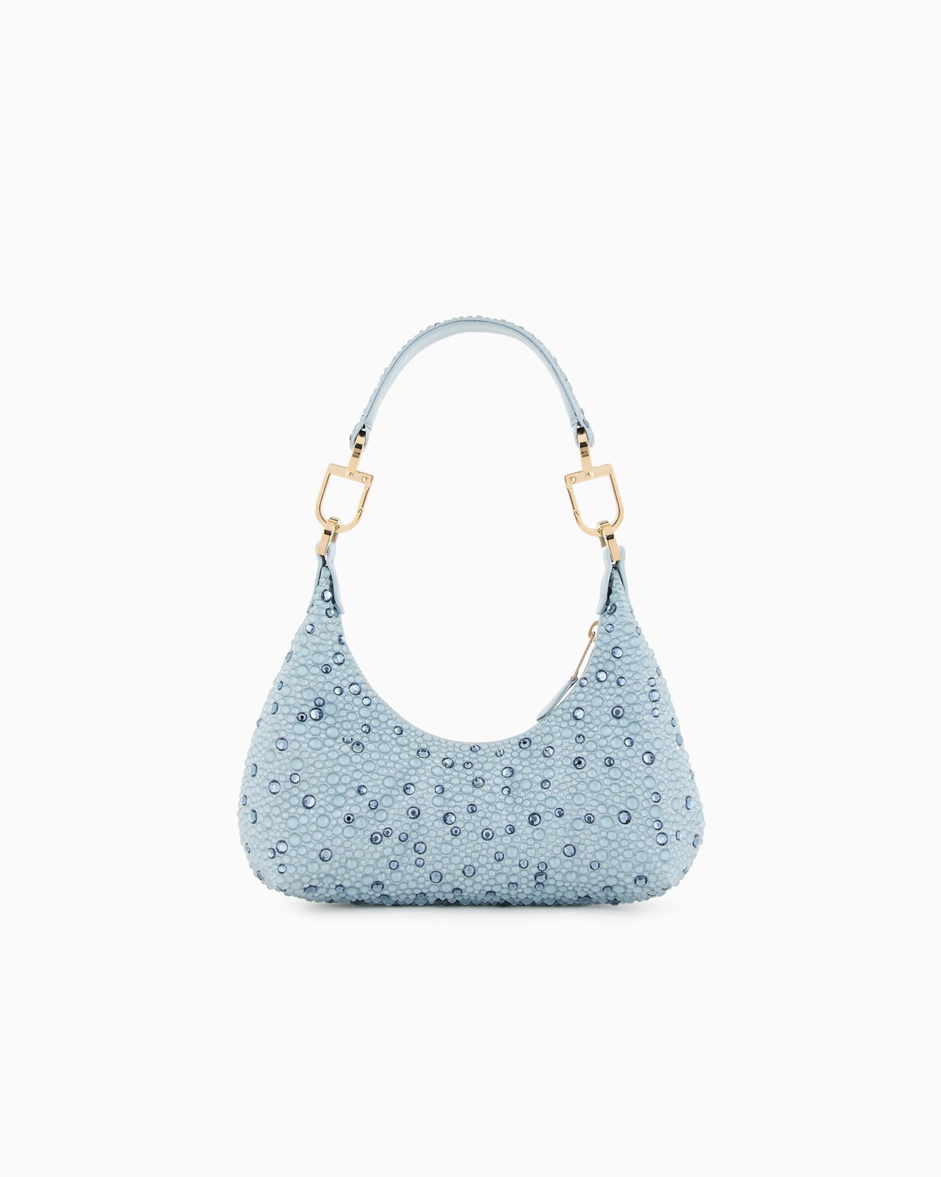 La Prima satin and rhinestone mini hobo bag Slide 2