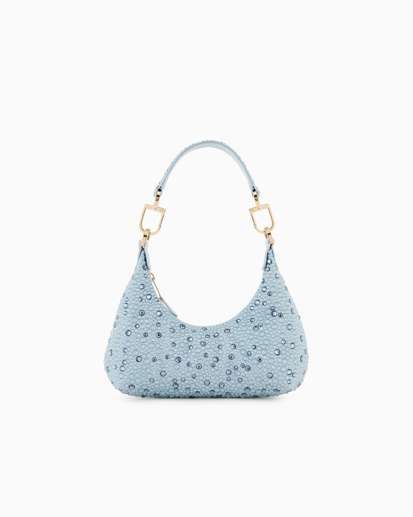 La Prima satin and rhinestone mini hobo bag Slide 0