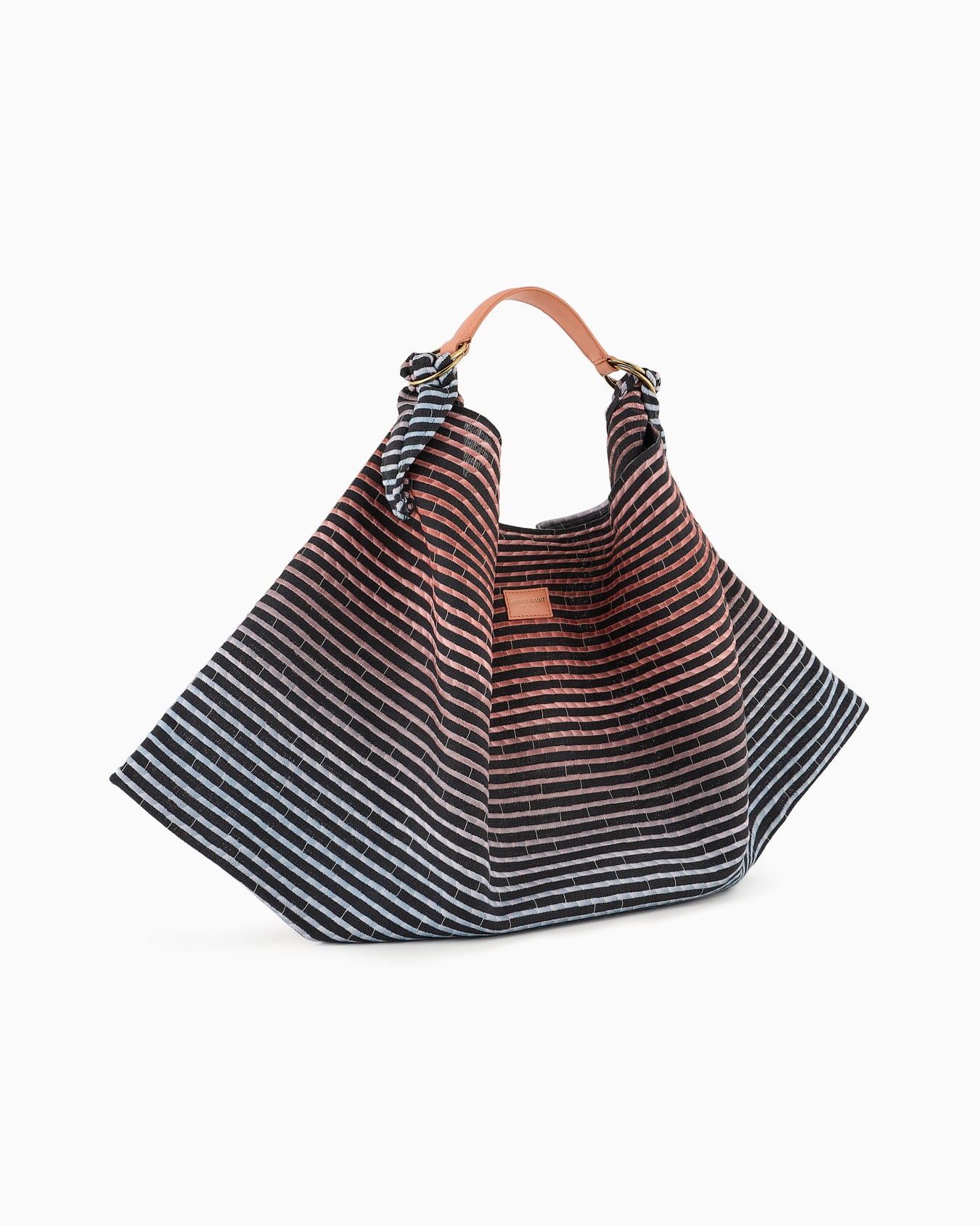 Borsa a spalla in canvas ricamato Slide 1