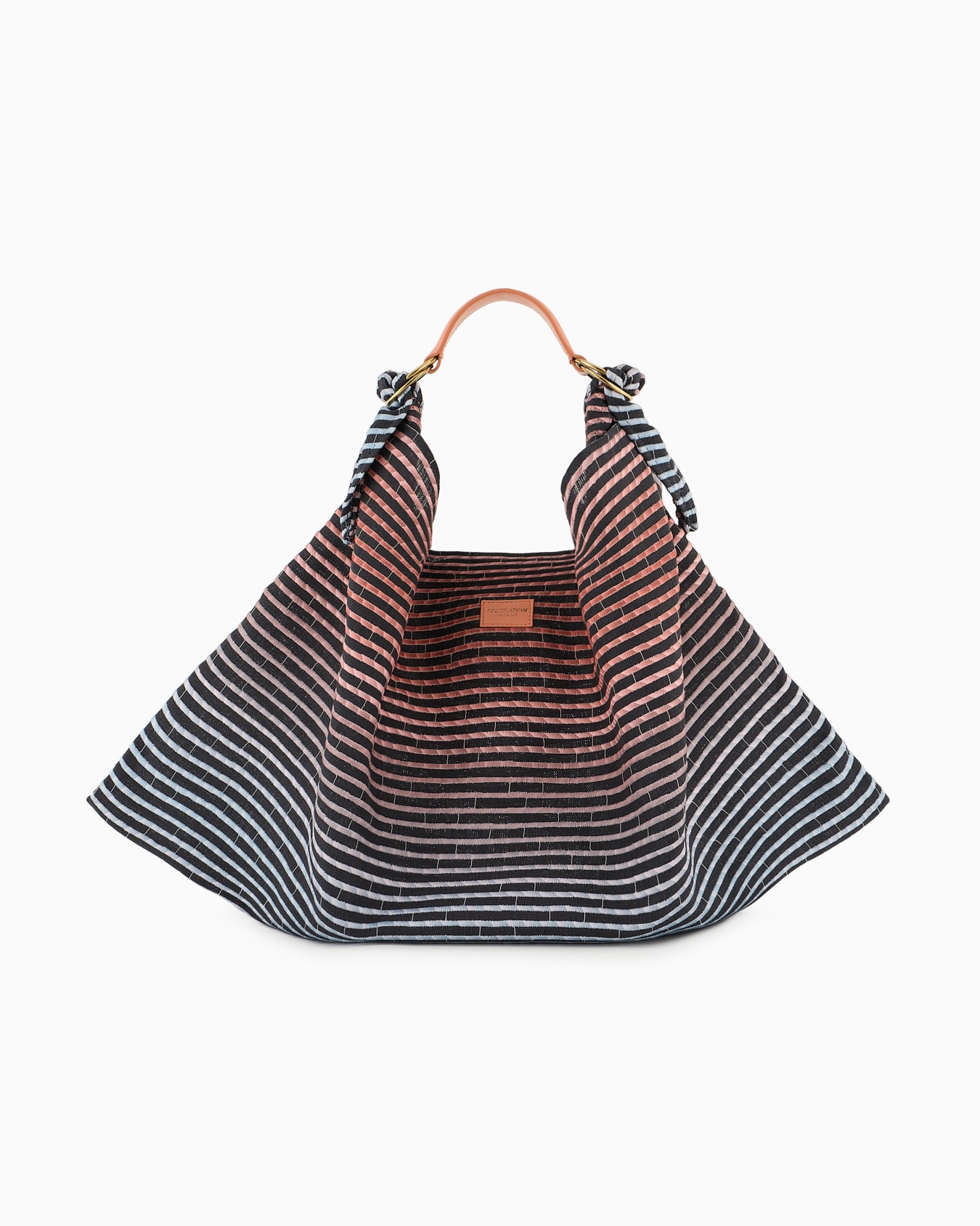 Borsa a spalla in canvas ricamato Slide 0