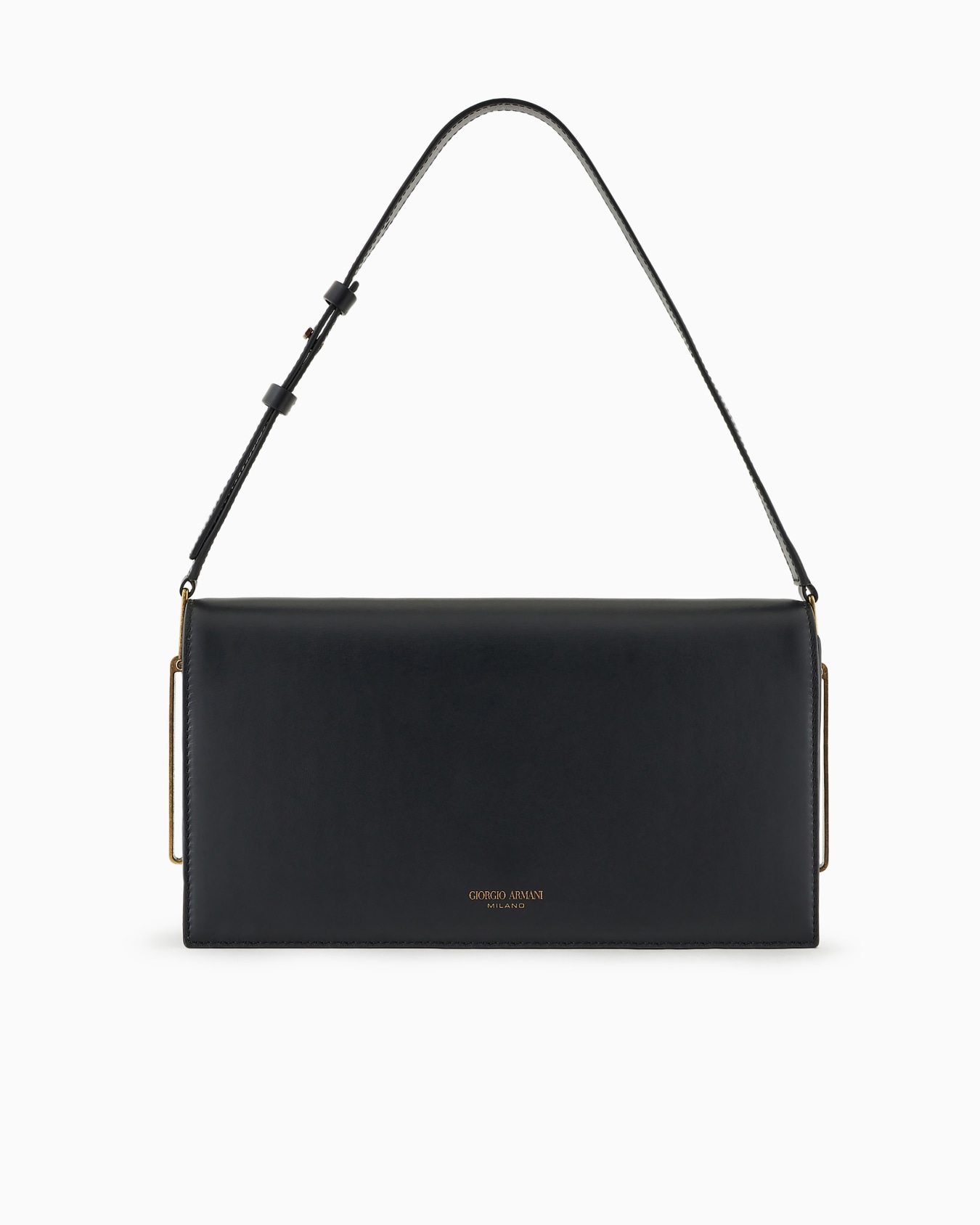Sac baguette en cuir brillant Diapositive 0