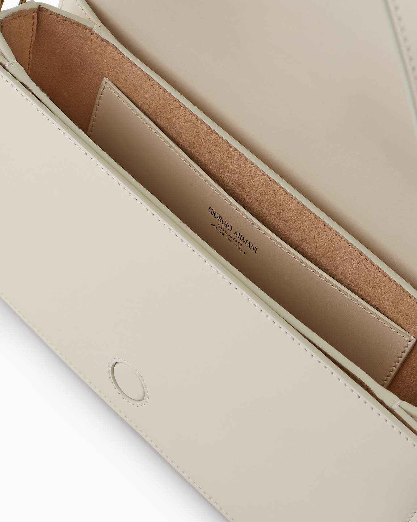 Polished leather baguette bag Slide 3