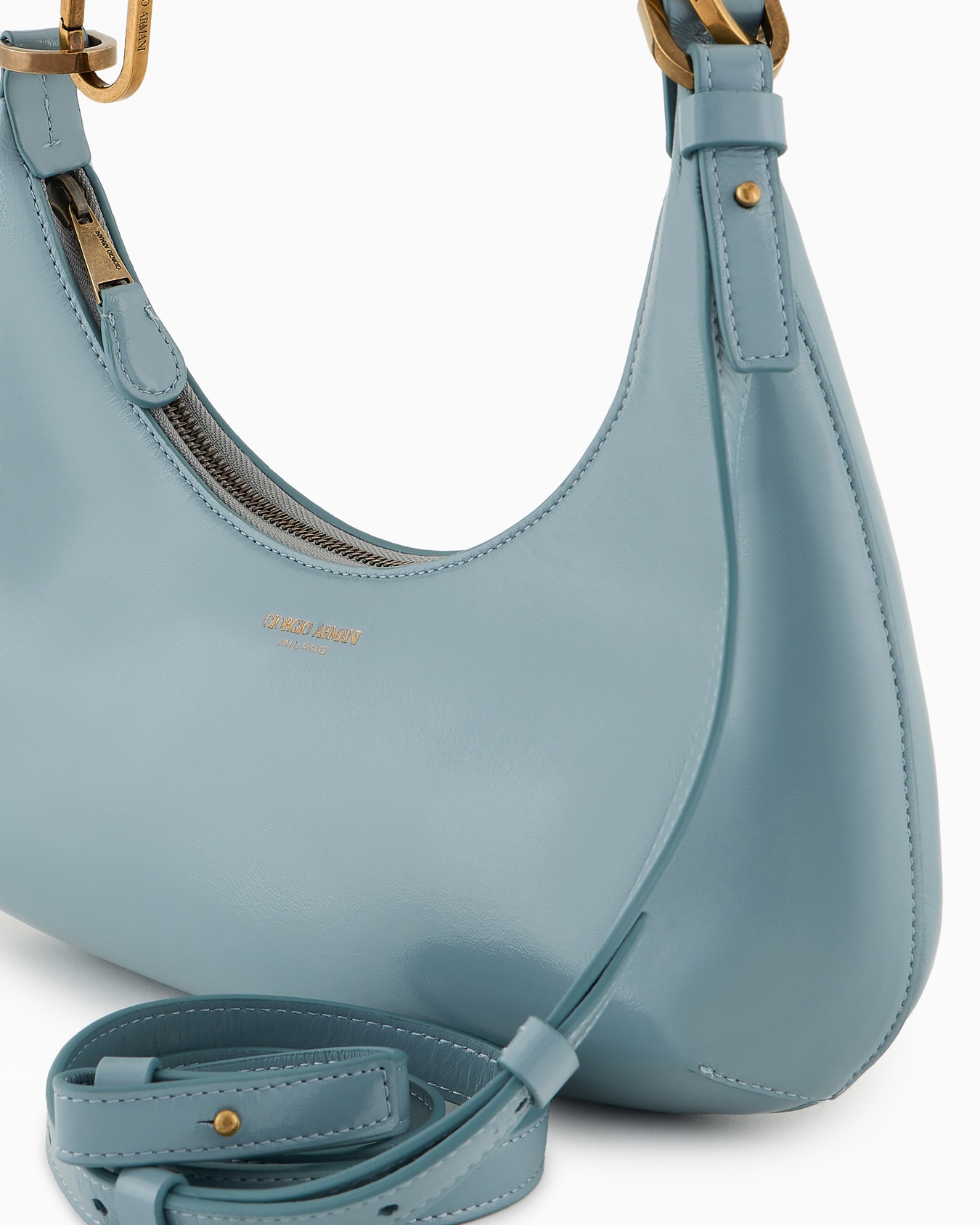 Hobo Bag la Prima im Mini-Format aus Lacknappaleder Folie 4