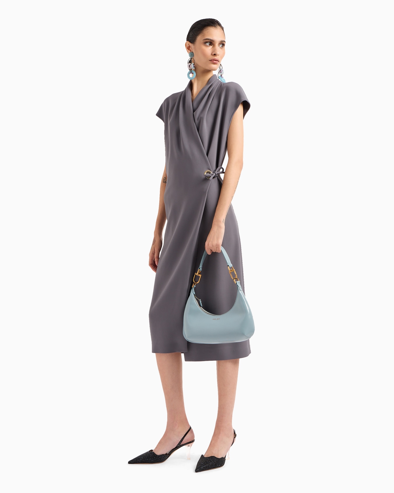 Hobo Bag la Prima im Mini-Format aus Lacknappaleder Folie 5