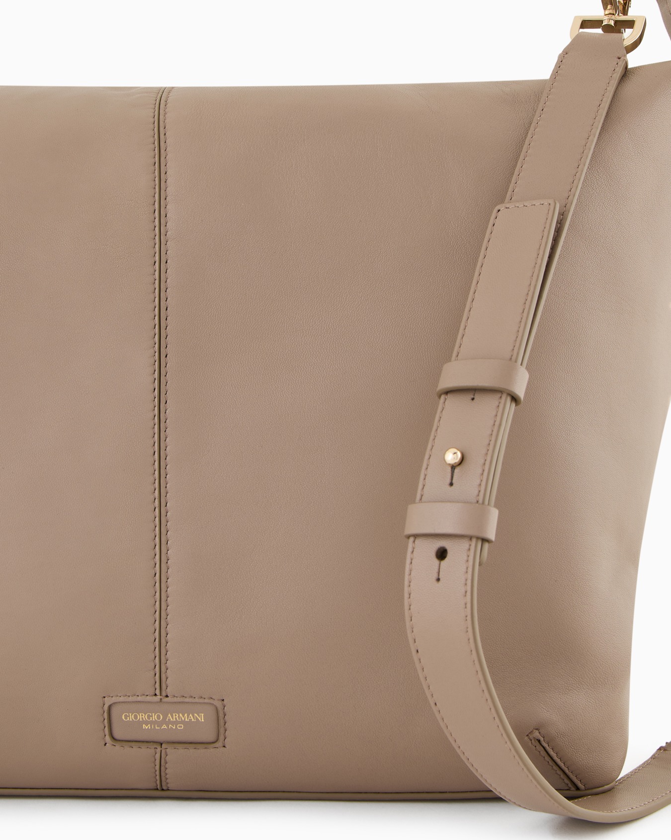 ASV ジョルジオ アルマーニ ラ プリマ ソフト ホーボーバッグ パテントナッパレザー ラージ スライドする 4