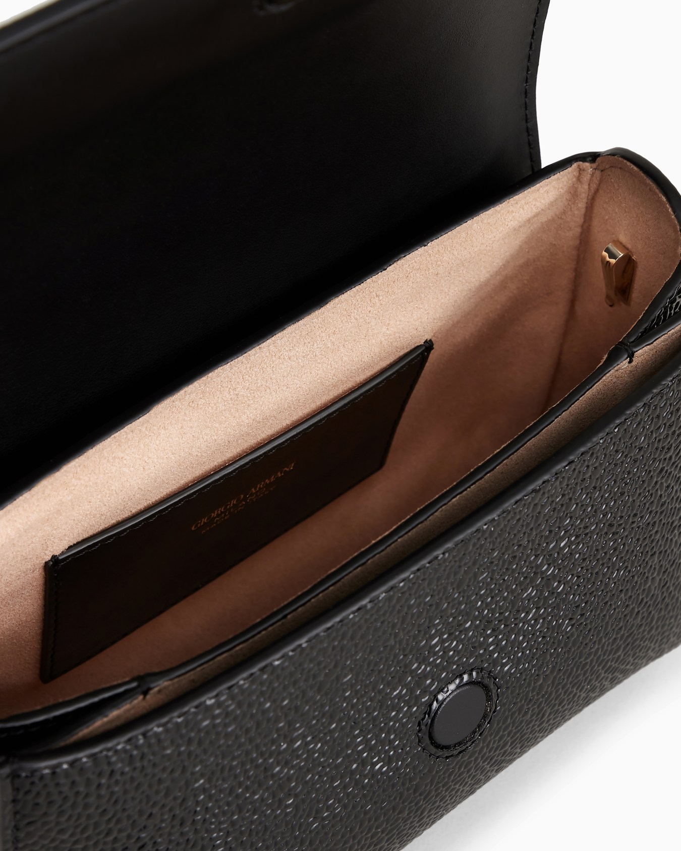 Mini la Prima shoulder bag in pebbled patent leather Slide 3
