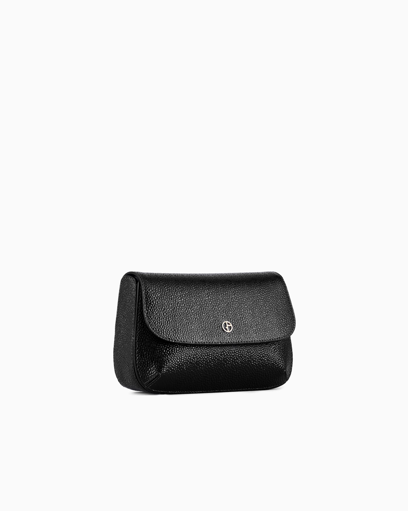 Mini la Prima shoulder bag in pebbled patent leather Slide 1
