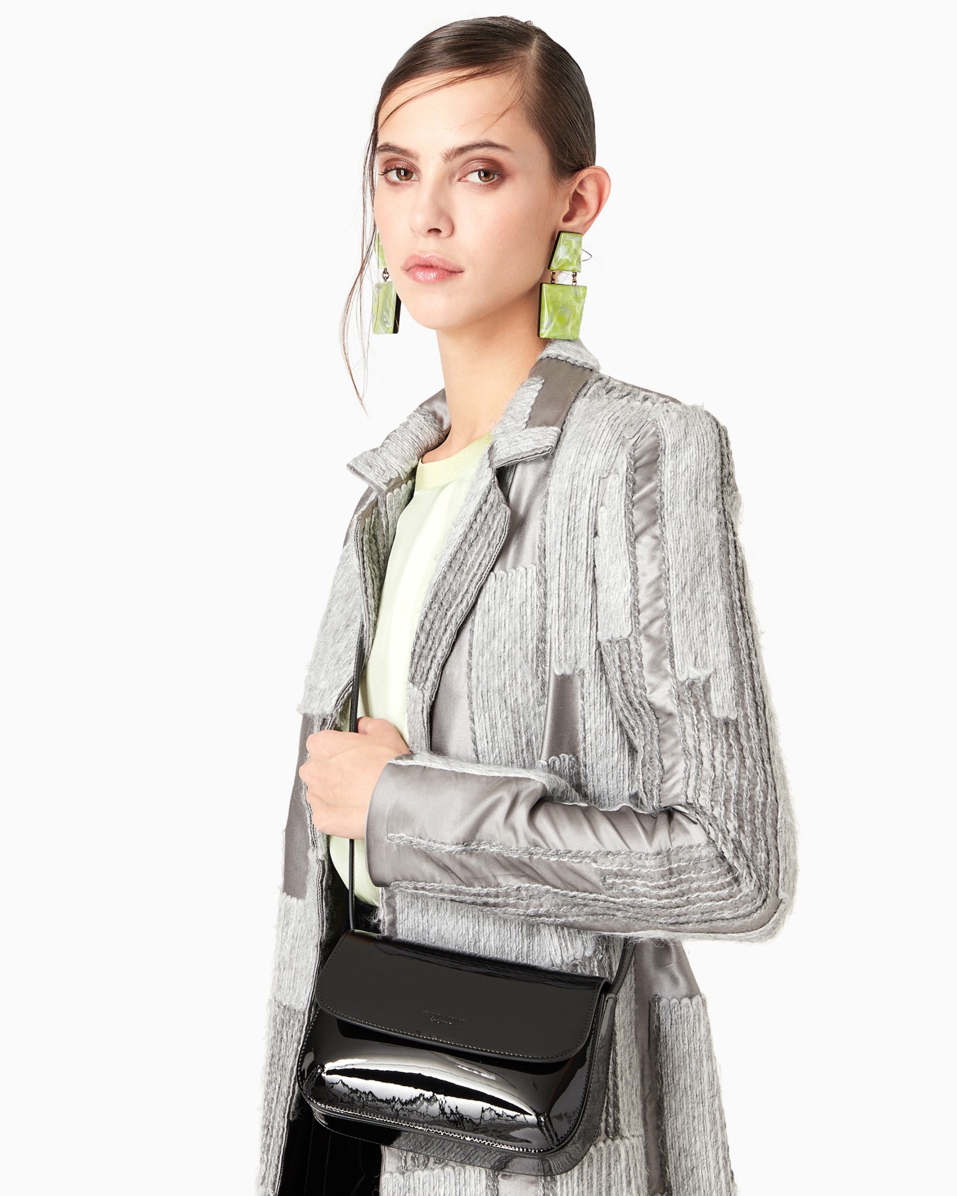 Patent leather La Prima mini shoulder bag Slide 5