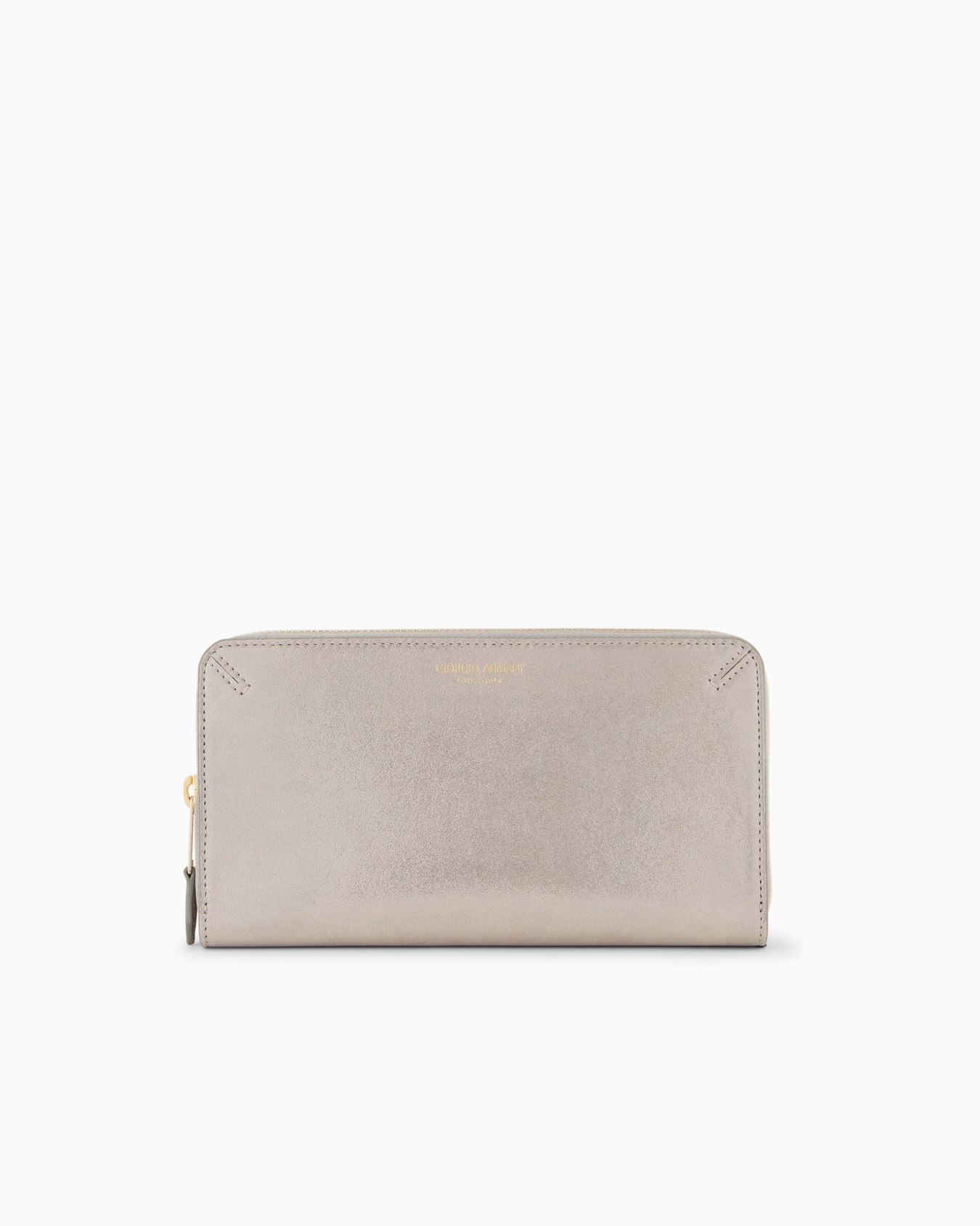 La Prima wraparound zip wallet in glossy nubuck Slide 0