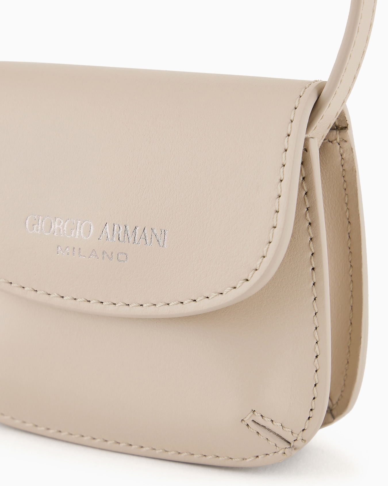 Giorgio Armani Neve Borsa charm micro la Prima in pelle Slide 4