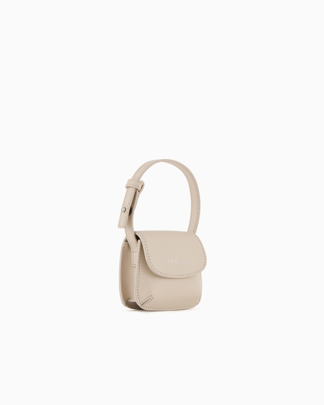 Giorgio Armani Neve Borsa charm micro la Prima in pelle Slide 1
