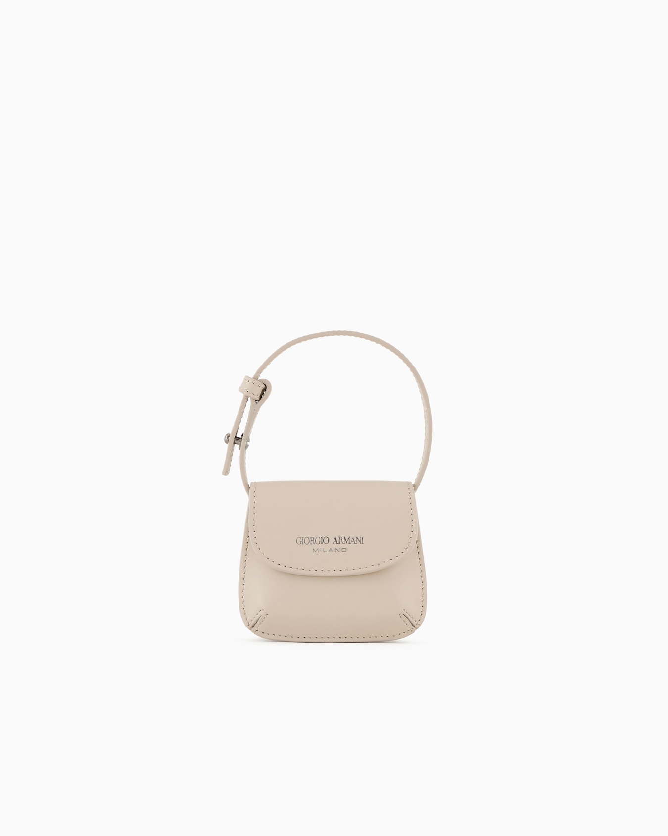 Giorgio Armani Neve Borsa charm micro la Prima in pelle Slide 0