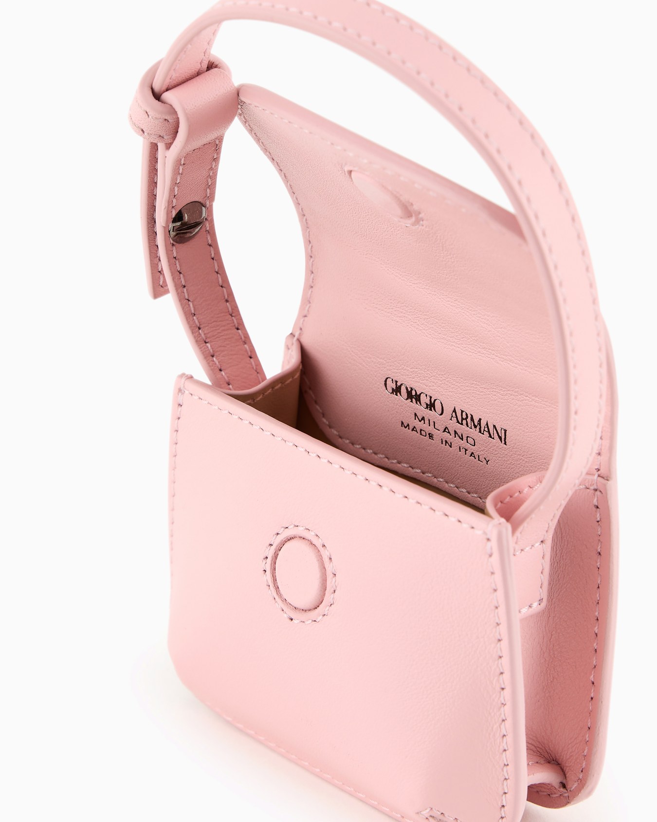 Giorgio Armani Neve Borsa charm micro la Prima in pelle Slide 3